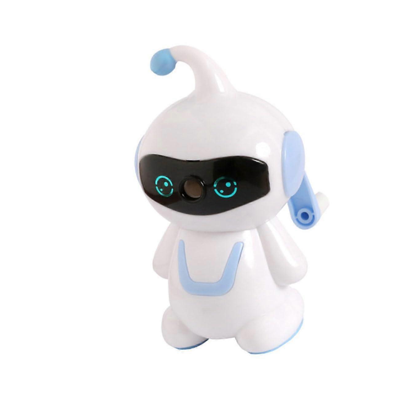 Cartoon Robot Pencil Sharpener for Kids, Creative Hand-Operated Sharpener, Colorful School Supplies for Art Projects