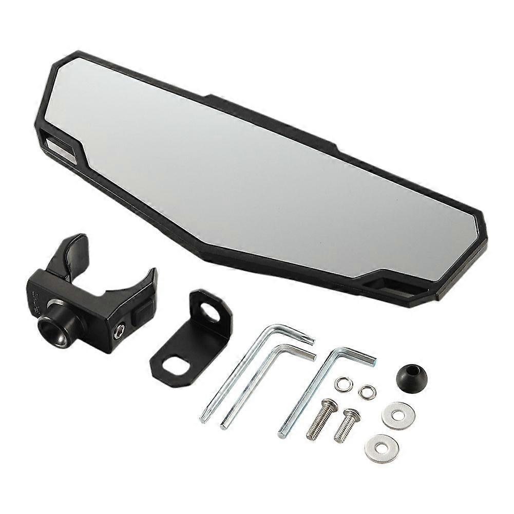 UTV Rear View Mirror, Center Rearview Mirror with 1.5-2inch Adjustable Clamp for RZR Can Am
