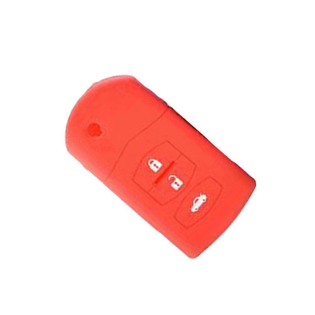 Buttons Key Shell Case for Red Silicone Car Key Cover Scratch Protection for Keyless Entry Remote Accessory