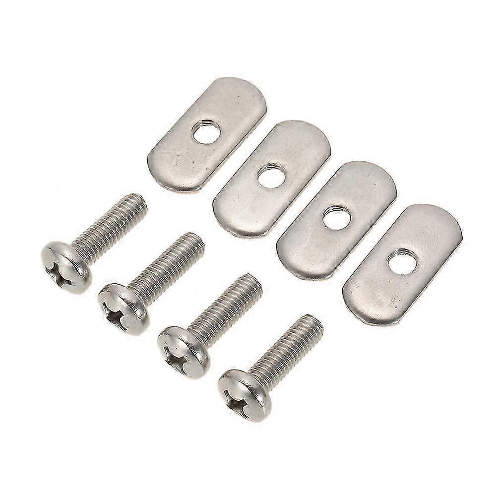 4 Stainless Steel Kayak Rail/Track Screws & Track Nuts Hardware Gear Mounting Replacement Kit for Kayaks Canoes Boats Rails