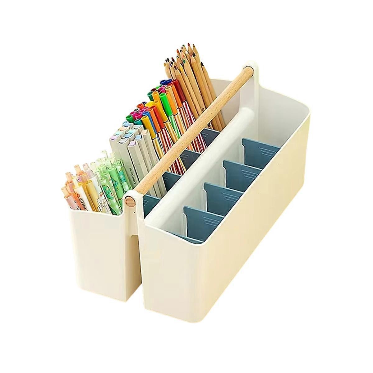Watercolor Organizer Portable Large Capacity Brush Pencil Stationery Barrels Student Multi-Function