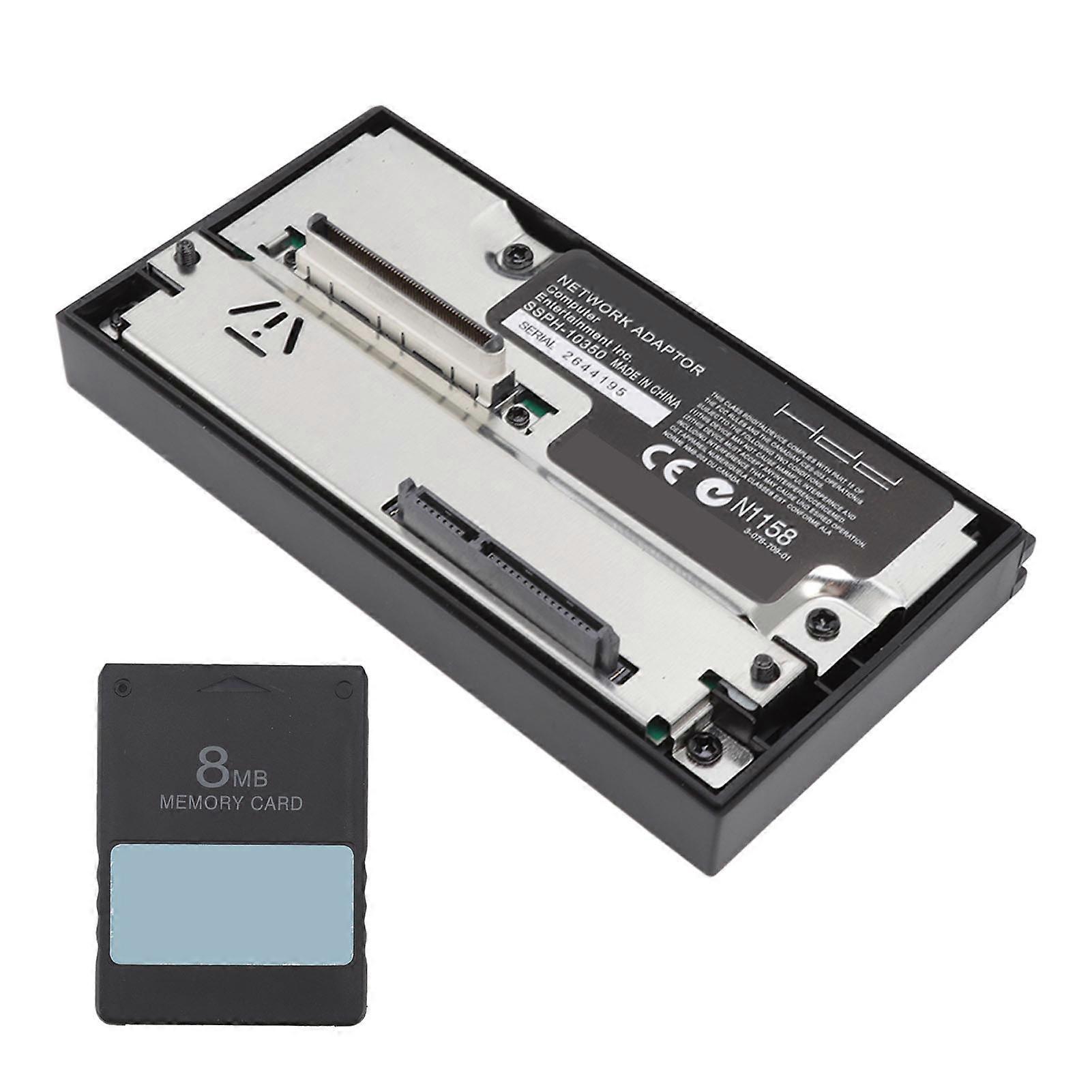 Game Hard Disk SATA Interface HDD Network Adapter with 8MB FMCB V1.953 Memory Card for Playstation 2