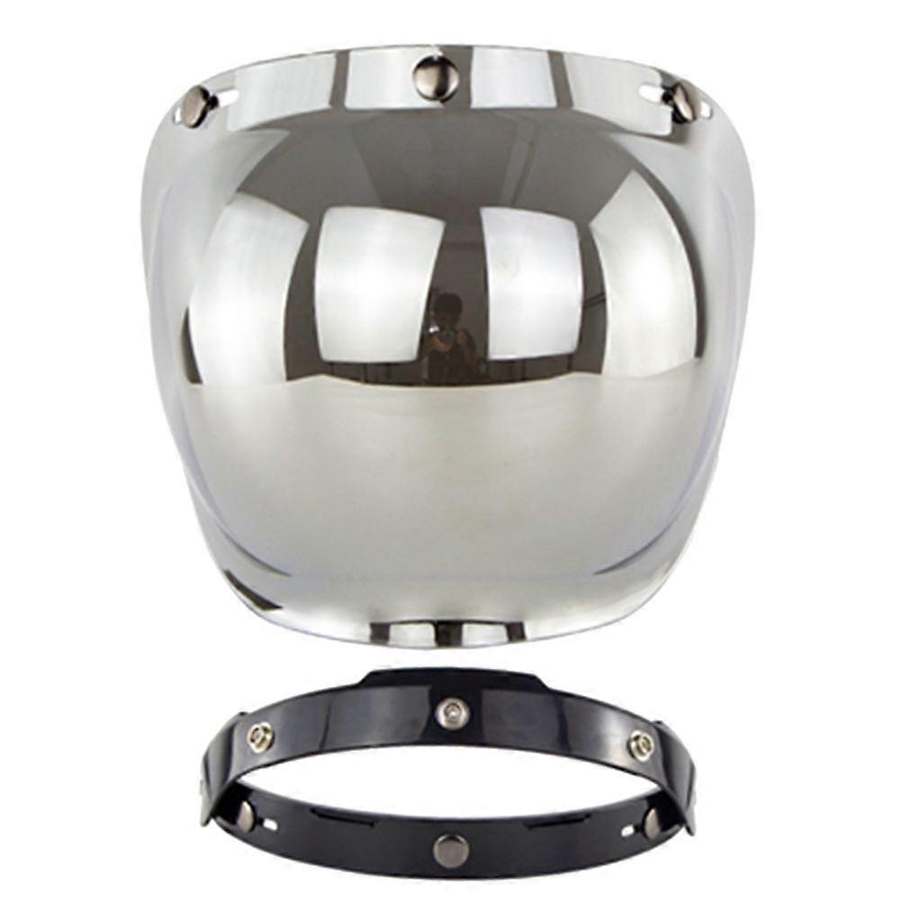 Open Face Helmet Visor Motorcycle Helmet Bubble Visor Bubble Shield Motorcycle Helmets AccessorieYMQX)
