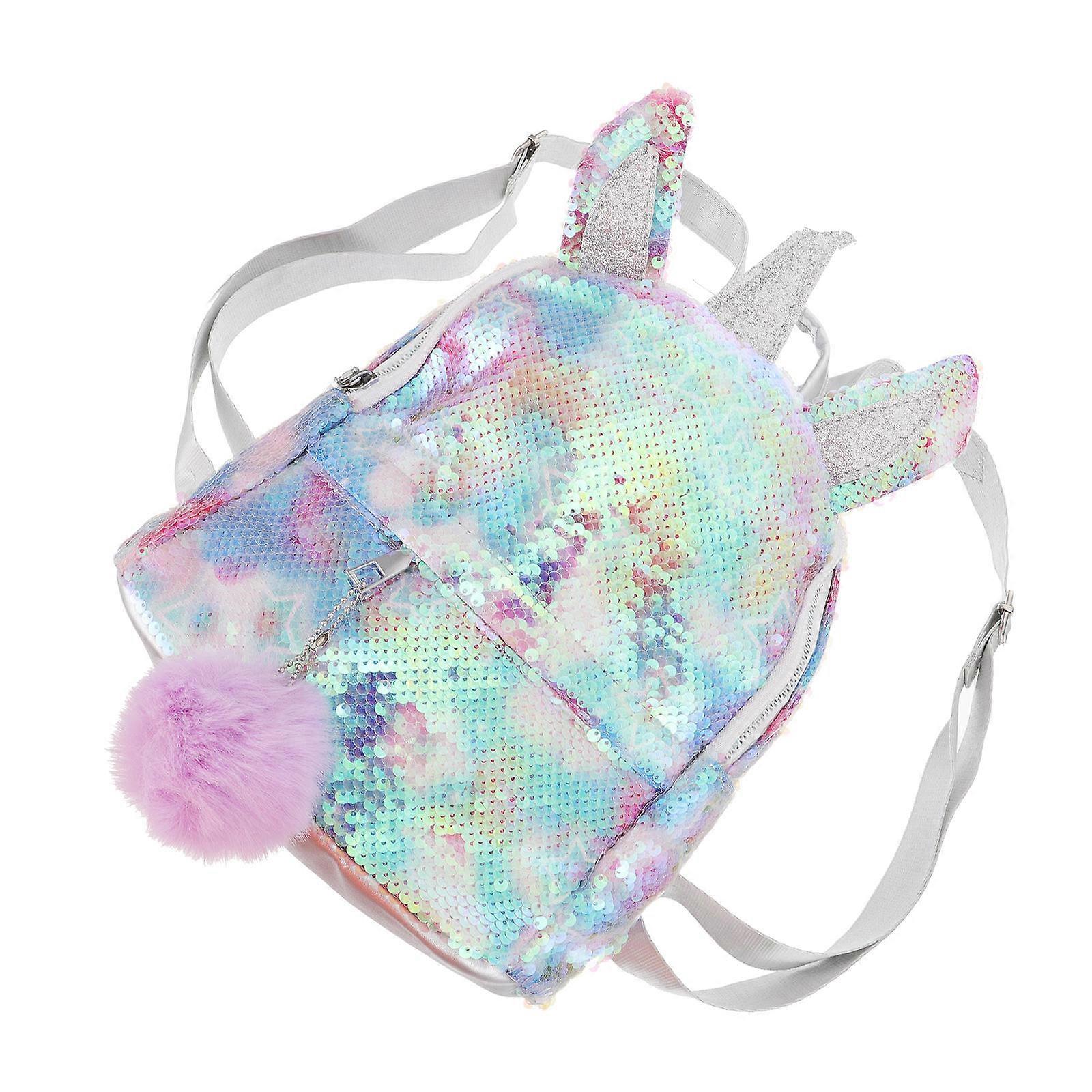 Unicorn Sequin Backpack Stylish Glitter Design, Large Capacity Travel & School Bag, Multi Purpose Storage
