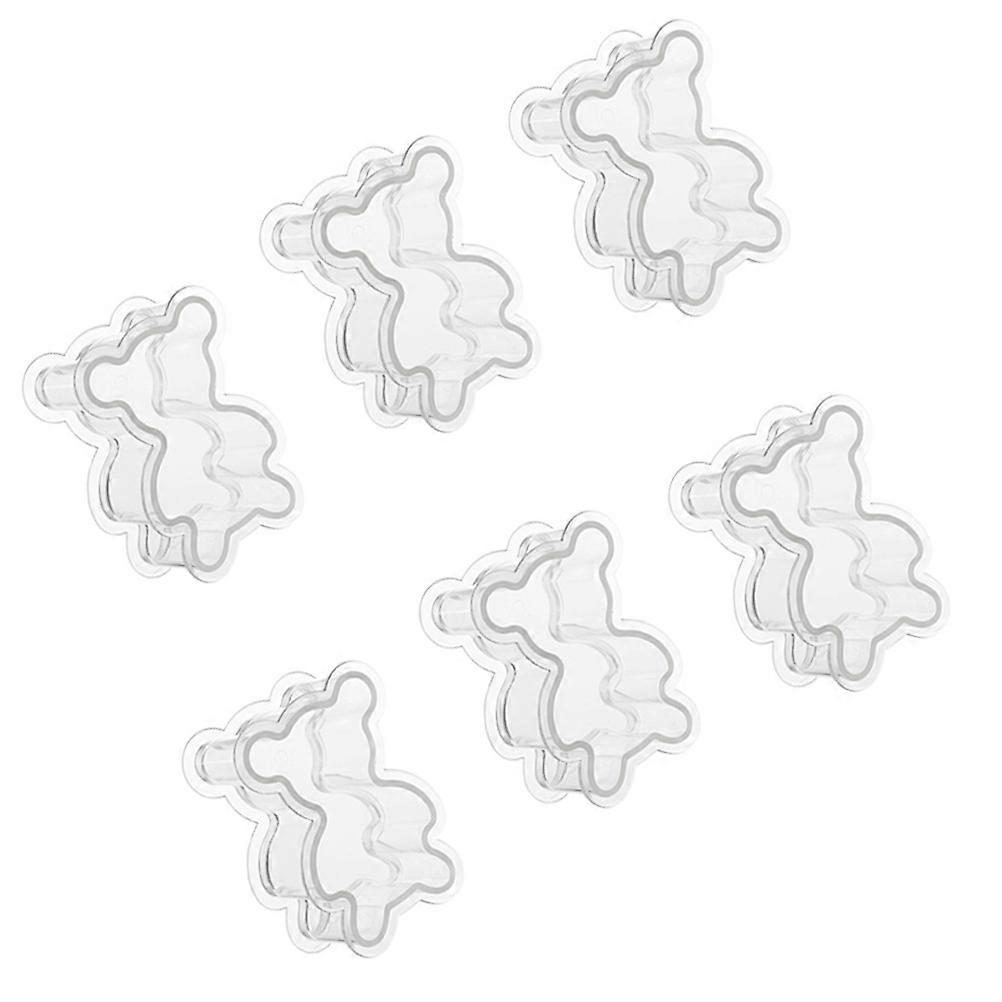 Transparent Candy Box Bear Shape Box for Storage Use 6Pcs Gift Boxes