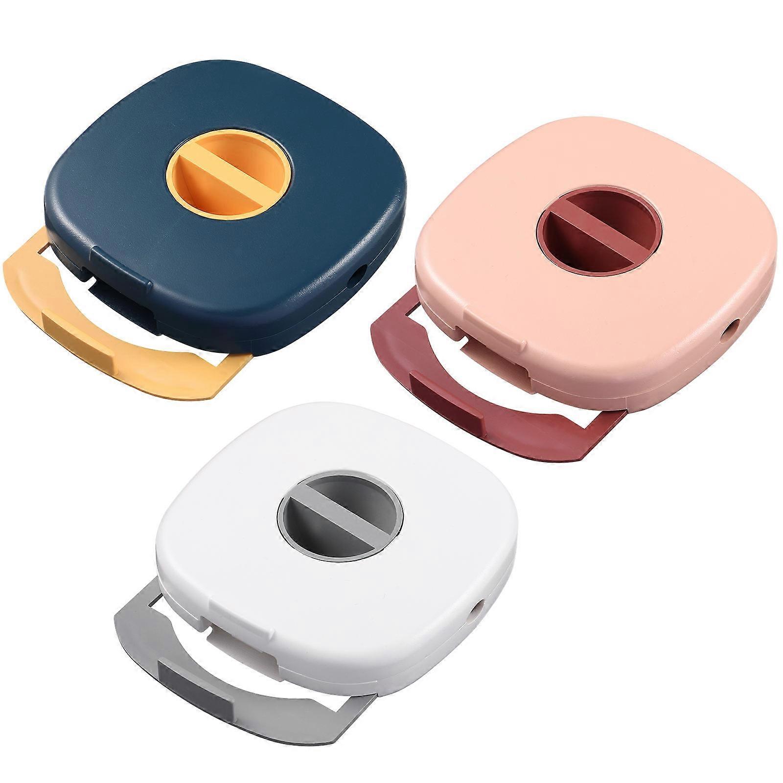 Earbud Holder Cable Organizer ABS Material Square Shape Modern Design 3Pack