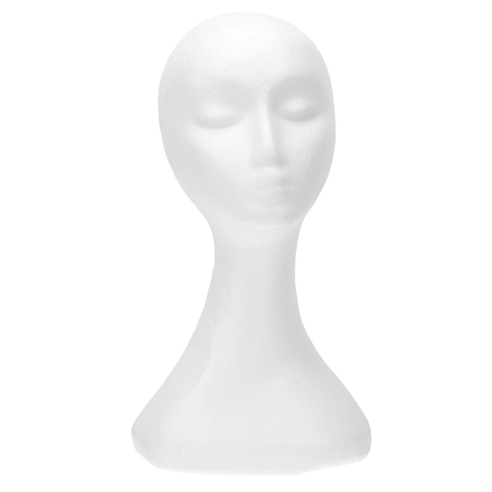 Diy Headdress Tool Stand Lightweight Mannequin Head for Wigs Hats Glasses Display Foam Model Art Styling Drying Creative Projects
