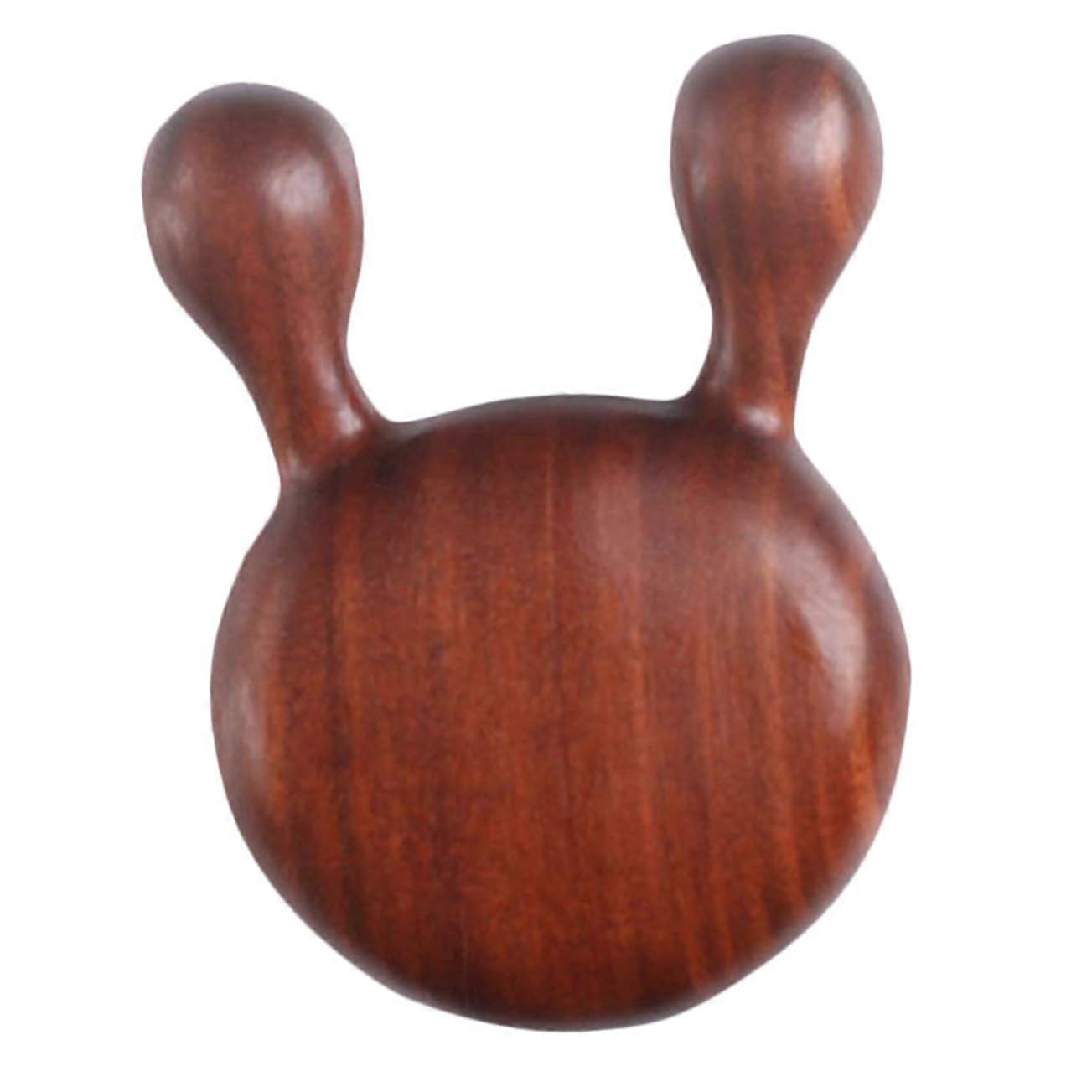 Wooden Nose Massager For Face And Body, Handheld Sandalwood Acupressure Tool, Improves Circulation And Skin Appearance