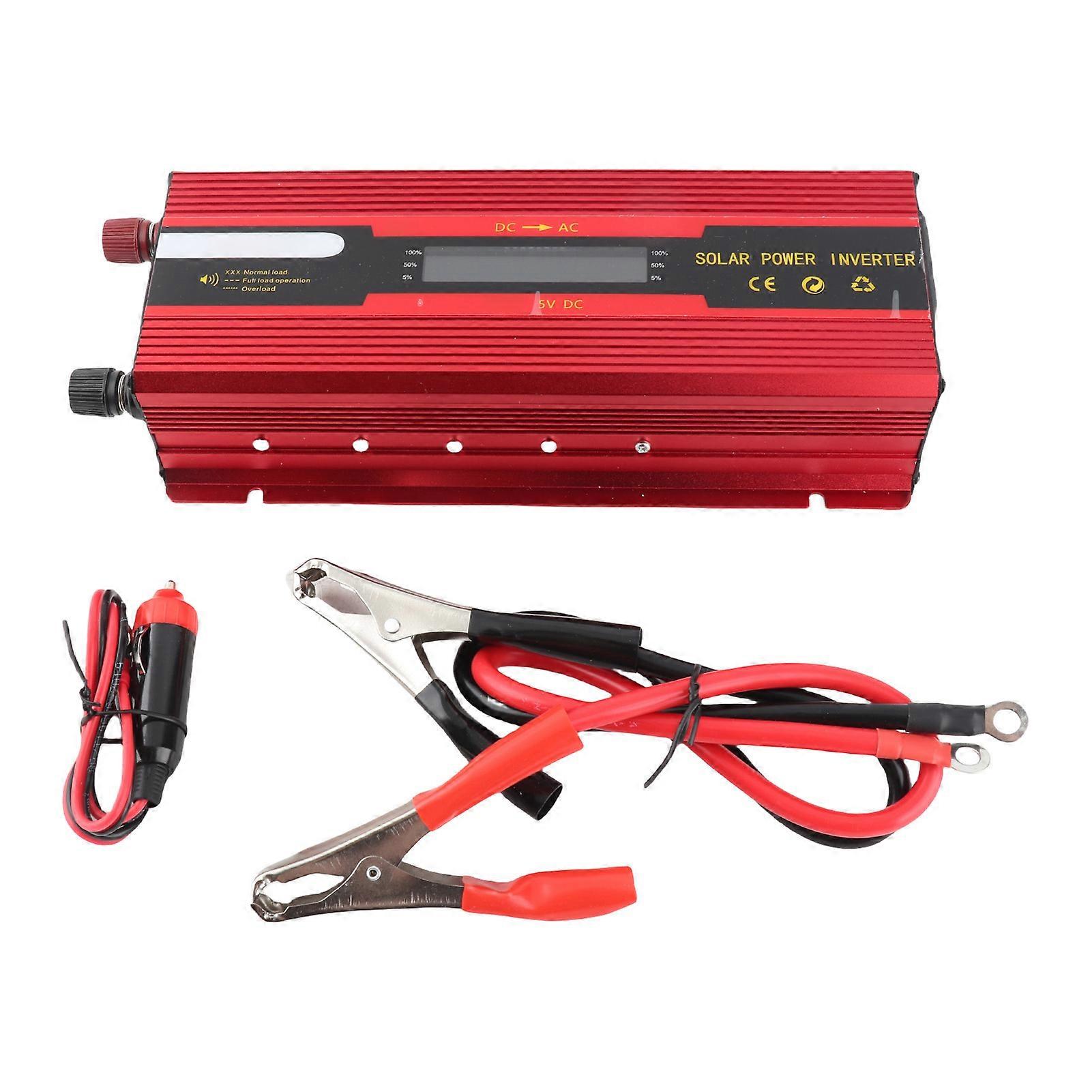 2000W Portable Inverter Solar Power Inverter for Home (12V to /LCD)