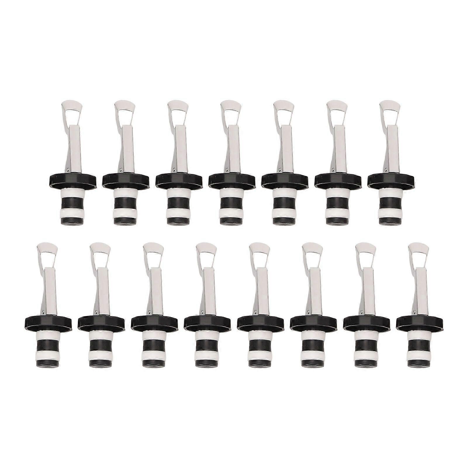 15pcs Wine Stopper Leakage Proof Reusable Bottle Lid Plug with Lever Arm for Party Home YMHC