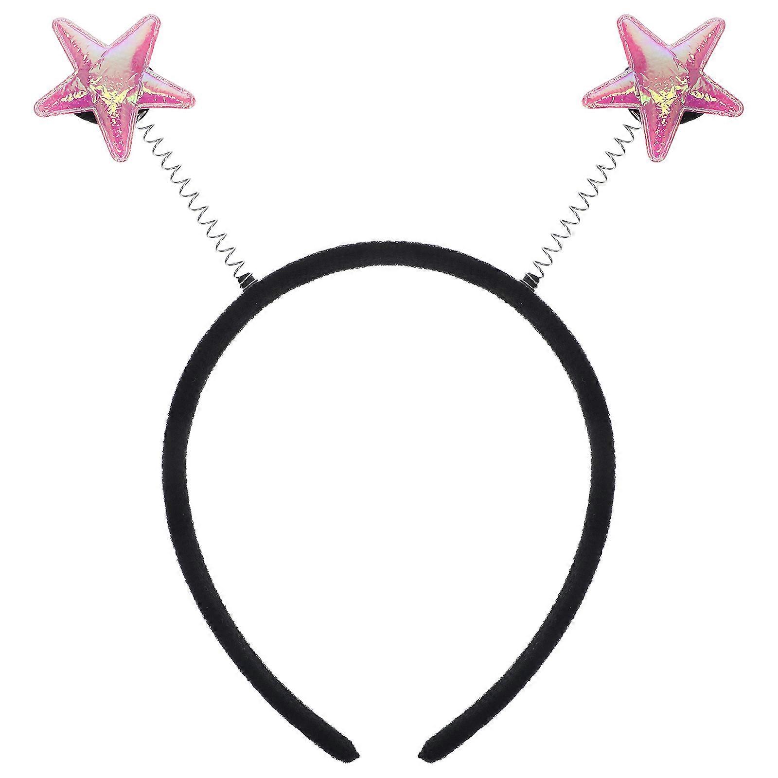 Here's a refined and appealing product description based on your input:

 

**Cute Star Headband – Lightweight Party Hair Accessory with Glitter Five