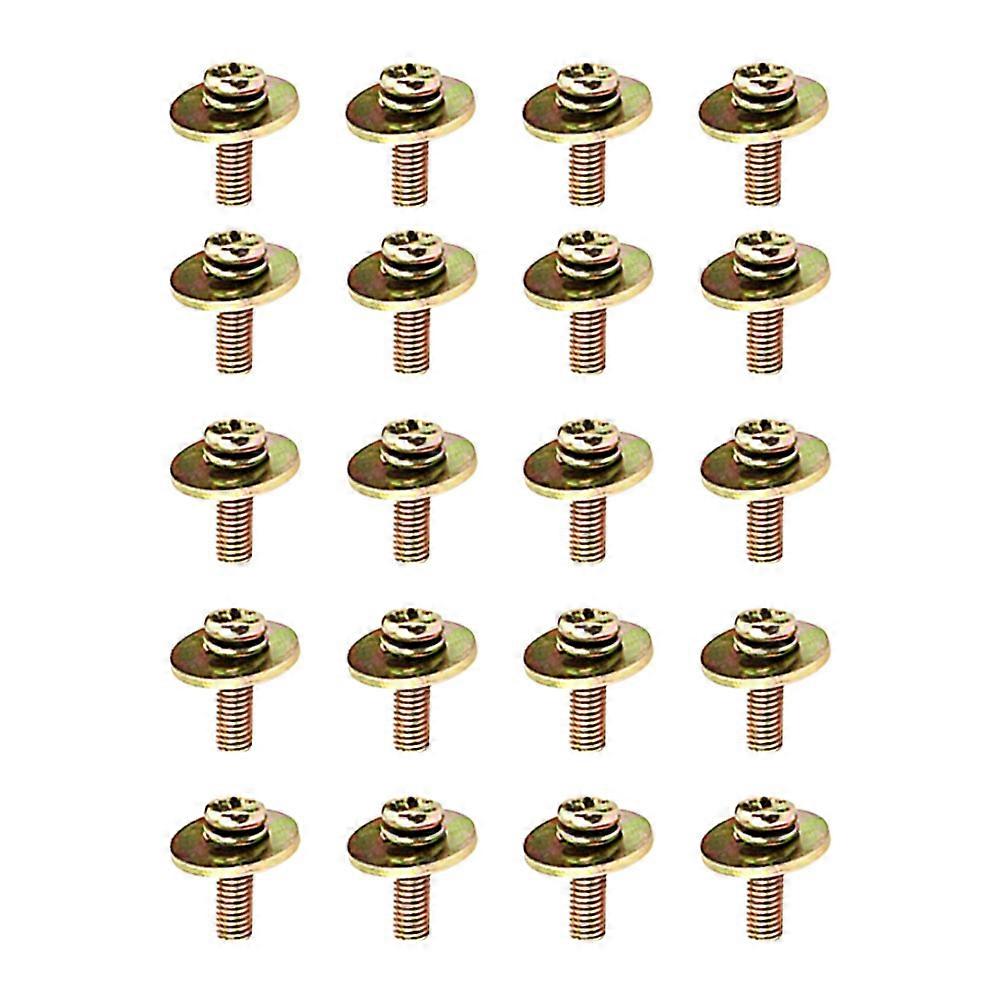 20pcs Snare Drum Replacement Screws Durable Mounting Hardware for Drum Kits & Accessories, Easy Install, Smooth Surface Design for Enhanced