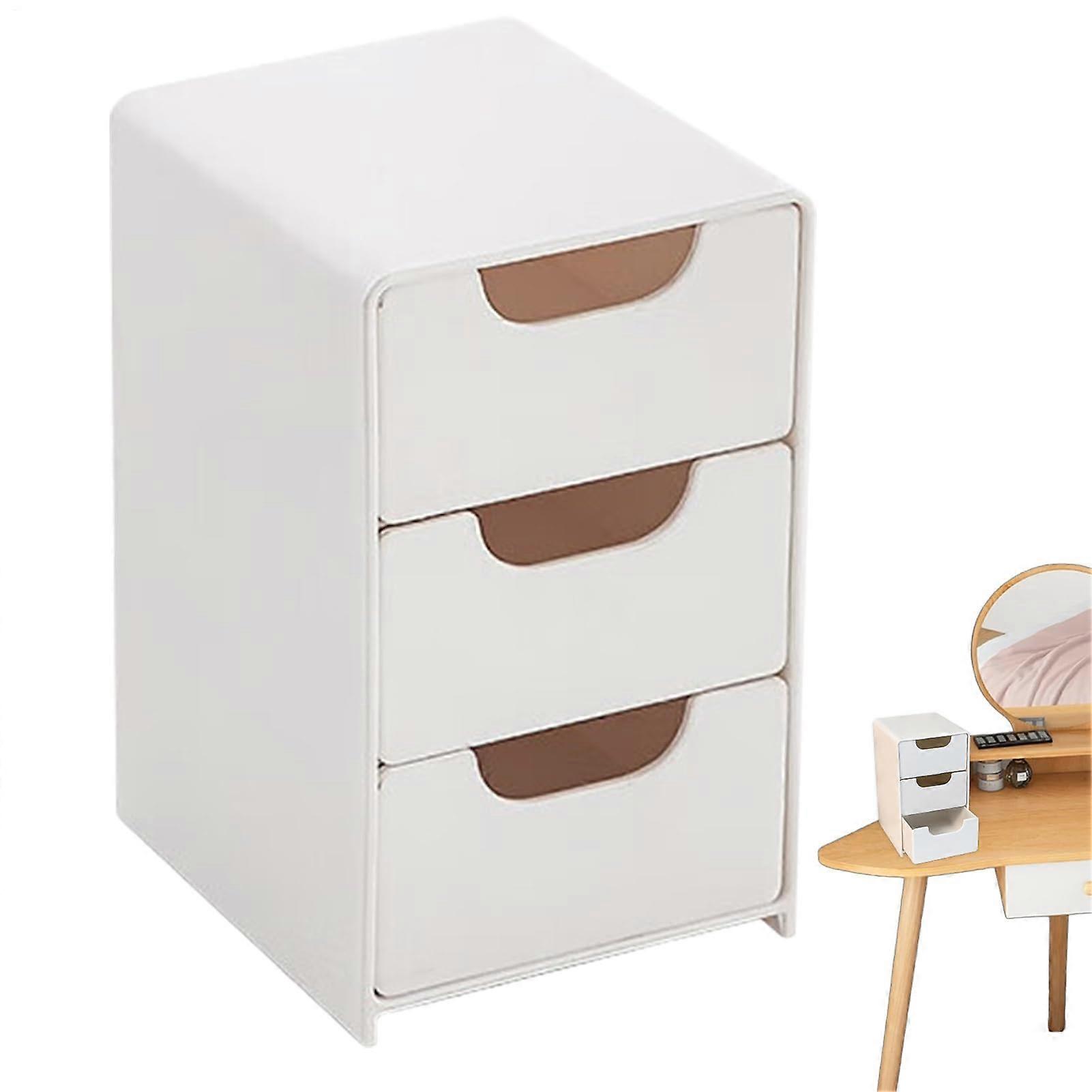 Drawer Jewellery Box, Multifunctional Storage Box with Drawer, 3 Level Organiser Box