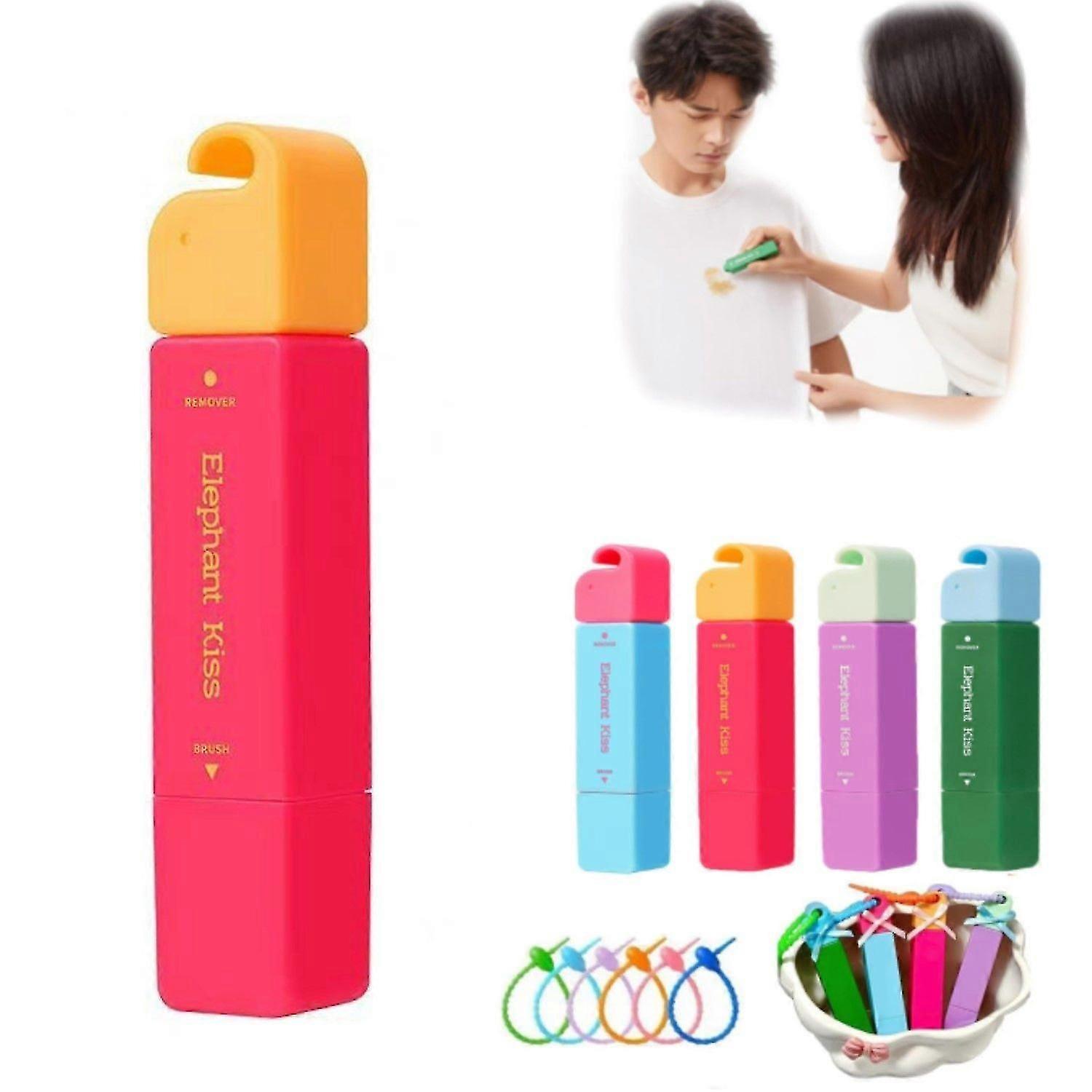 Elephant Kiss Stain Remover Pen, 3-Second Stain Remover Pen, Double Head Instant Treater Sticks for On-the-Go Cleaning, Tackles Stubborn Stains and Sa