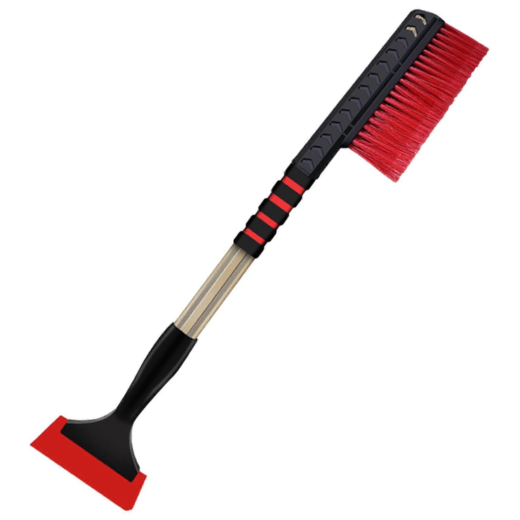Auto Ice Scraper 60-78 cm, Extendable-Adjustable, Non-Slip Foam Grip With Bristles for Windshields Fits Cars Trucks SUVs
