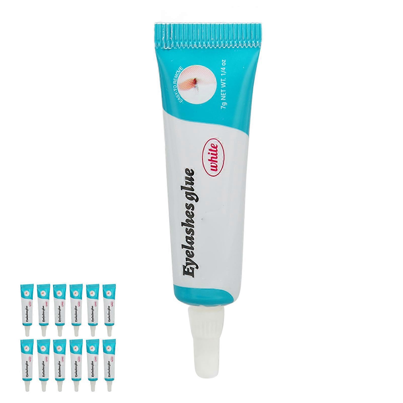 12PCS False Eyelash Glue 7g White Waterproof Fast Drying