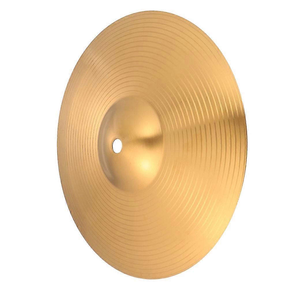 Durable Golden Hi Hat Cymbal for Drum with Alloy Brass Material and Clear Sound Quality 1 Pc