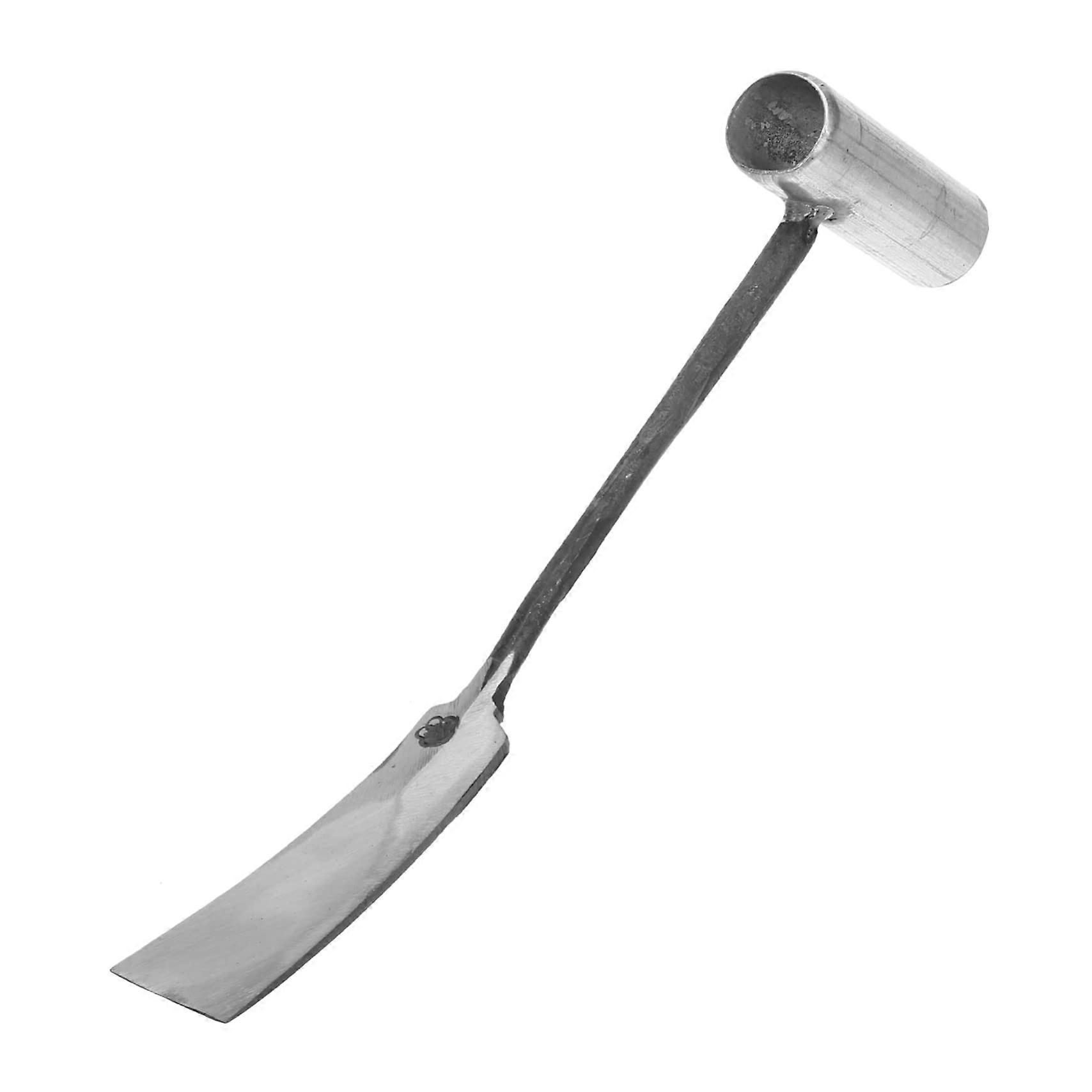 Multifunctional weeding shovel made of rust material, portable for garden and park, a planting tool for weed control and transplantation.