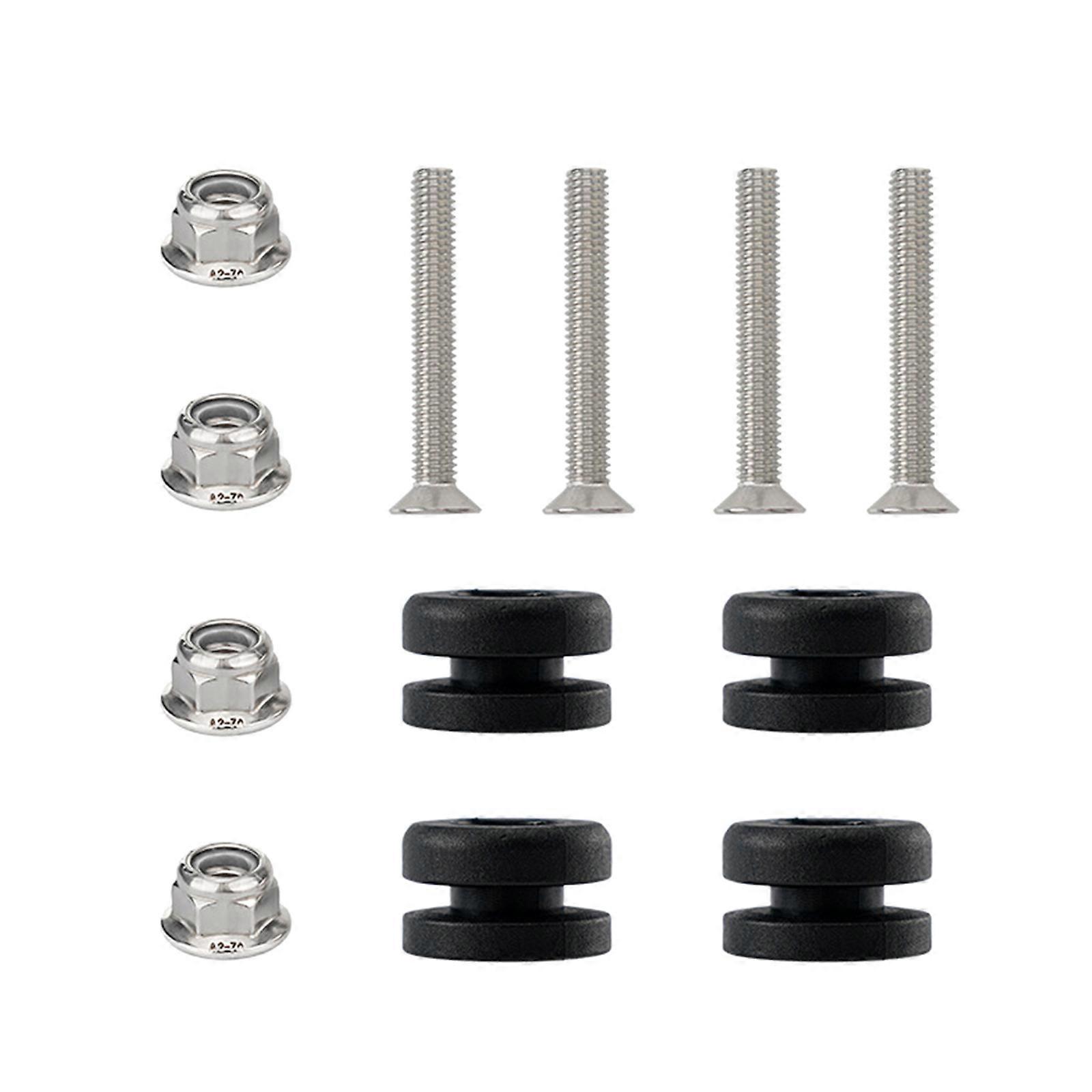 Plastic Cushions Base Quick Detach System Anti Scratch Protect Enhancing Stability & Protections for Motorcycle Side Box Flat rod small side
