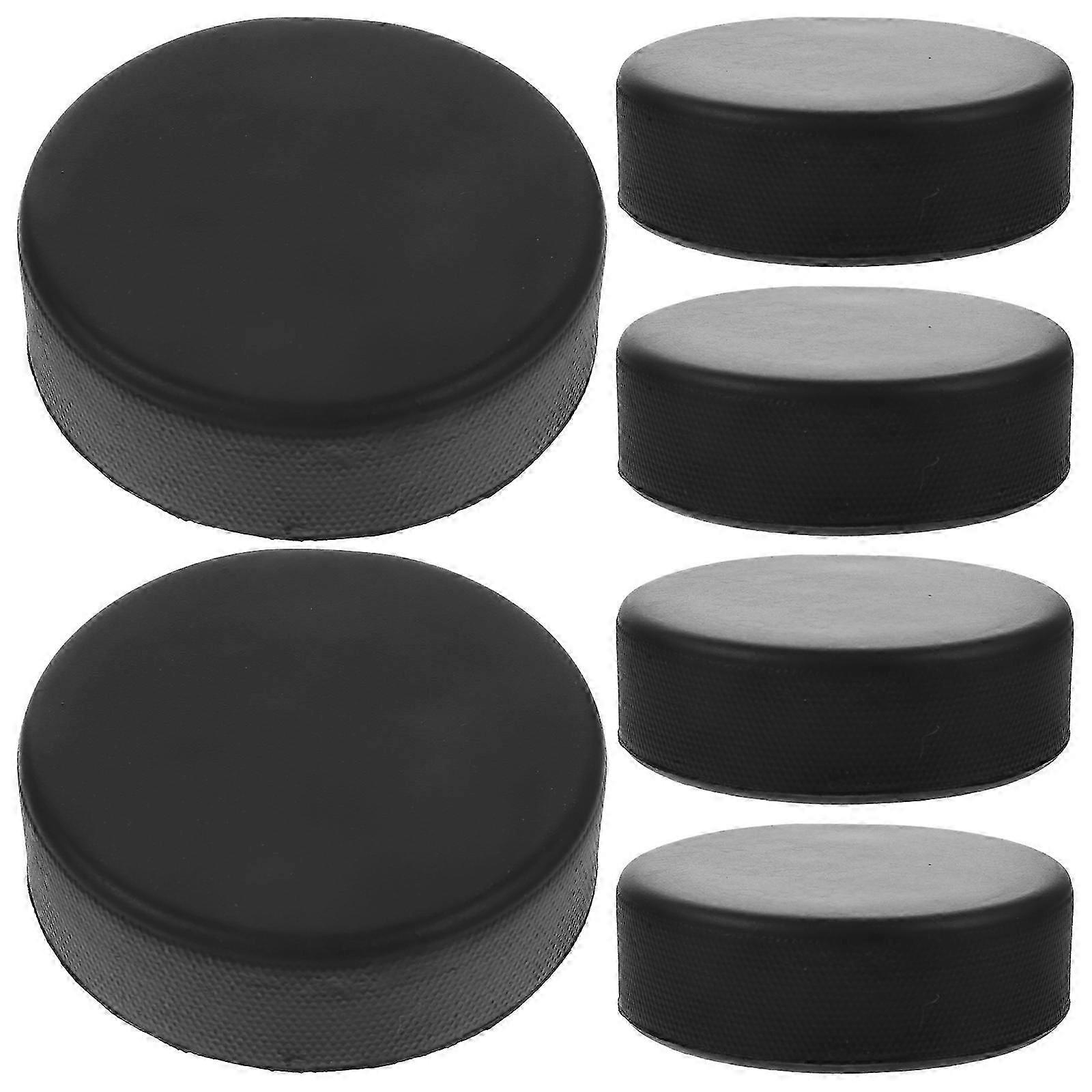6Pcs Ice Hockey Pucks Replacement Practice Pucks for Training