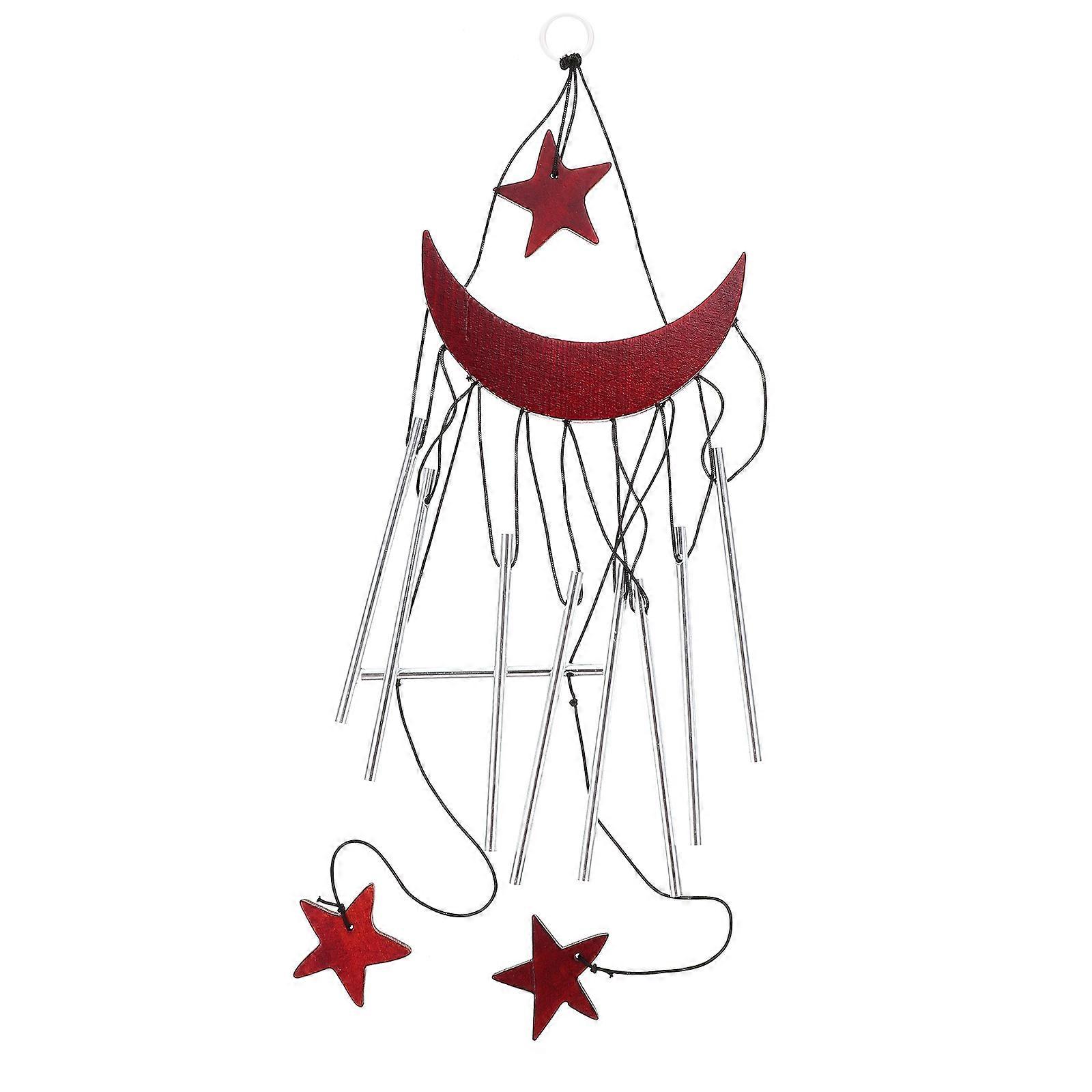 Here's a refined and engaging product description for your **"1pc Moon Wind Chime Decorative Hanging Ornament"**:

   

🌙 **Moon Wind Chime –