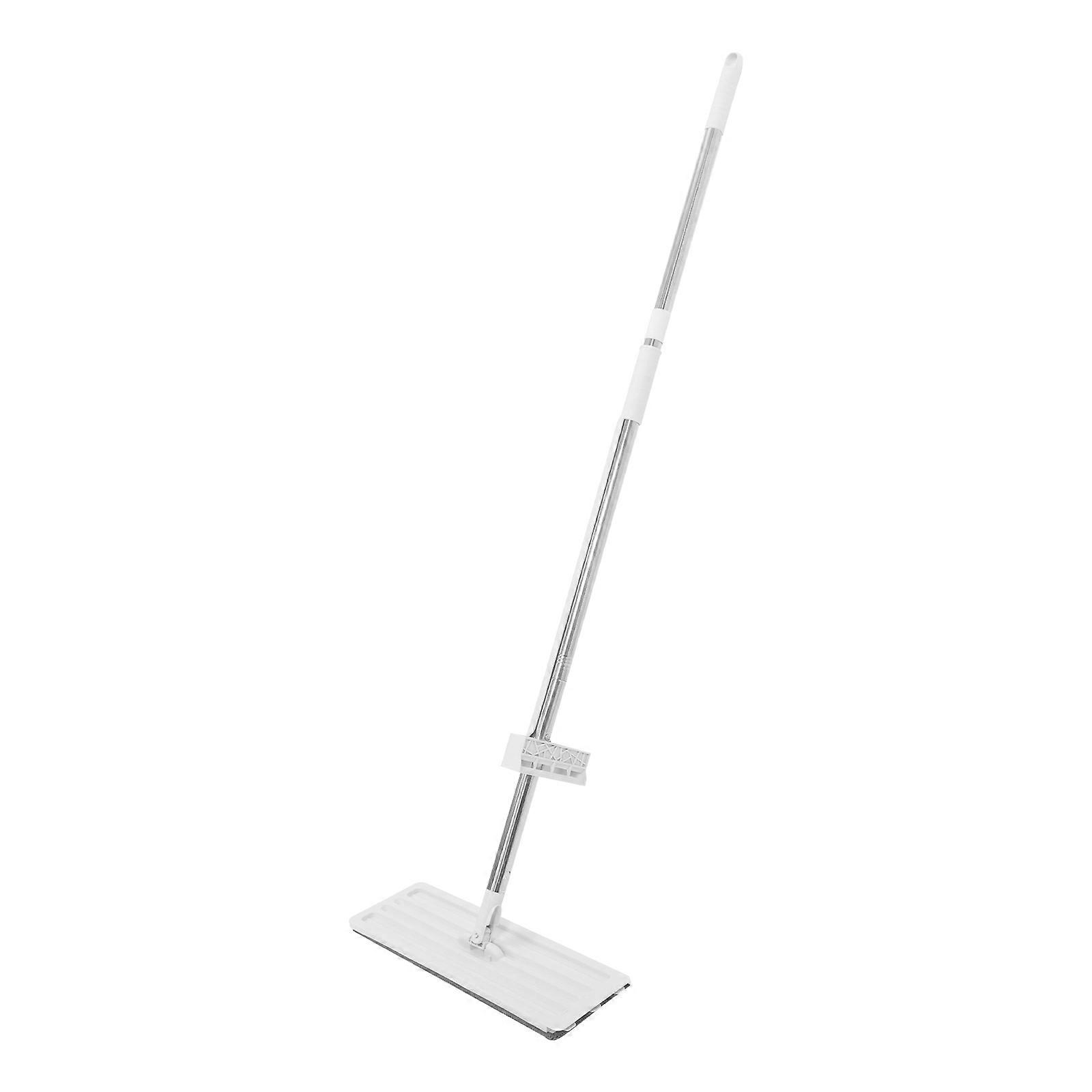 Microfiber Flat Mop with Long Handle for Wet & Dry Floor Cleaning – Efficient, Stylish, and Rotatable Design for Home and Office Use