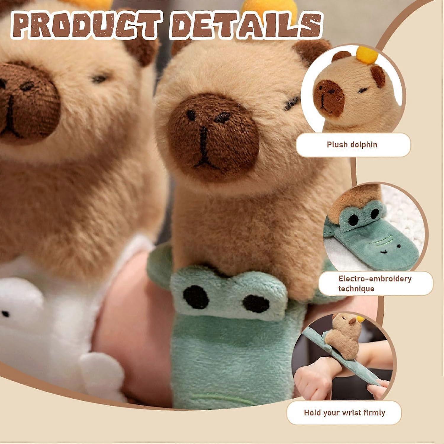 Braccialetti schiaffi Capybara peluche giocattolo di peluche animali