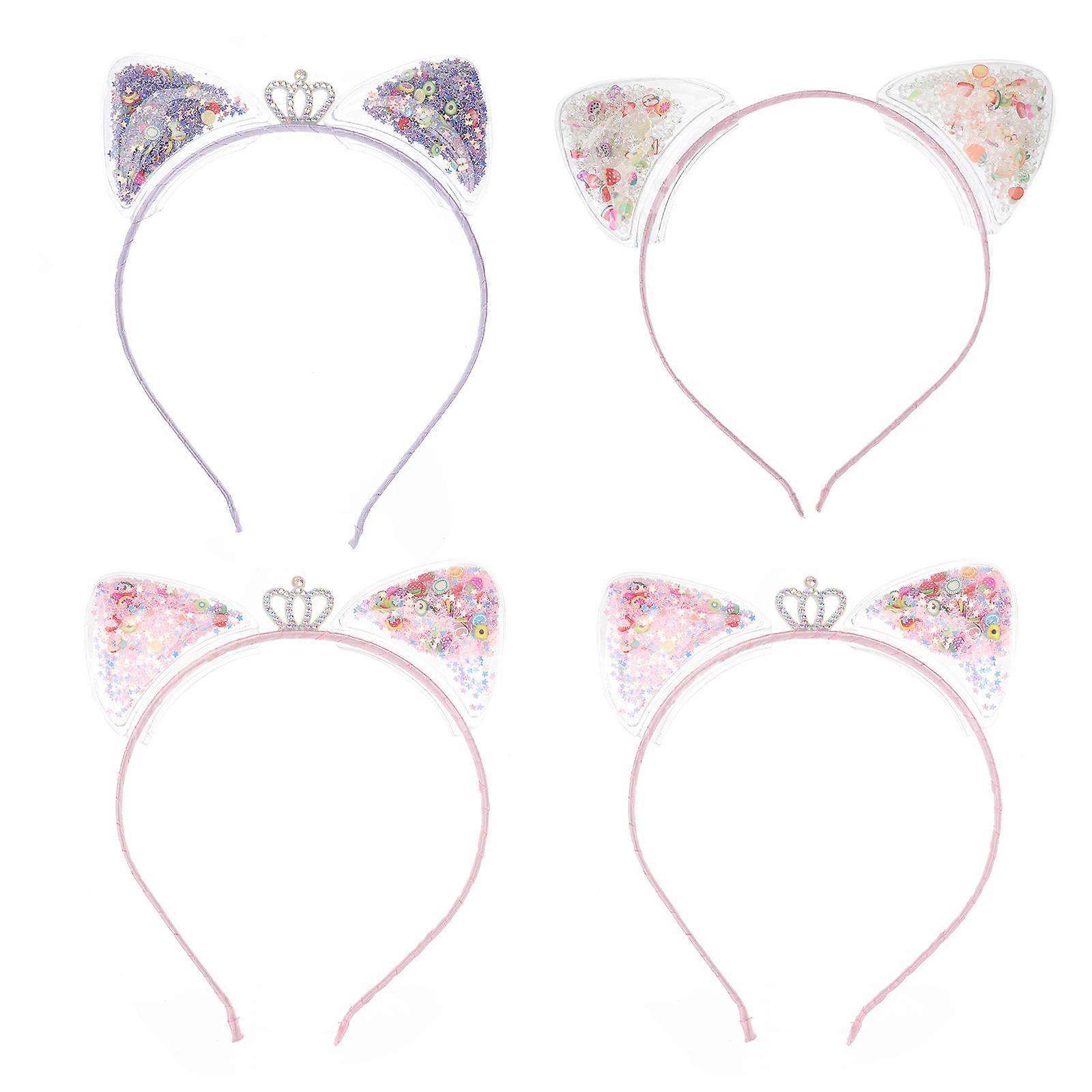 It looks like you're listing a product—**"4pcs Hairbands With Cat Ear Design Non Slip Headdresses For Parties And Everyday Wear For Little Ones