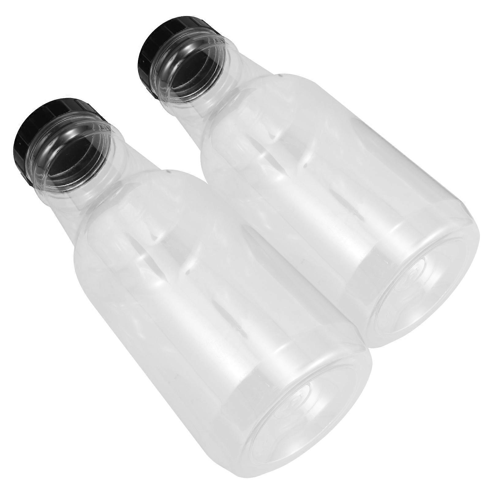 Transparent Plastic Popcorn Storage Jar with Lid Reusable for Parties 2.1L