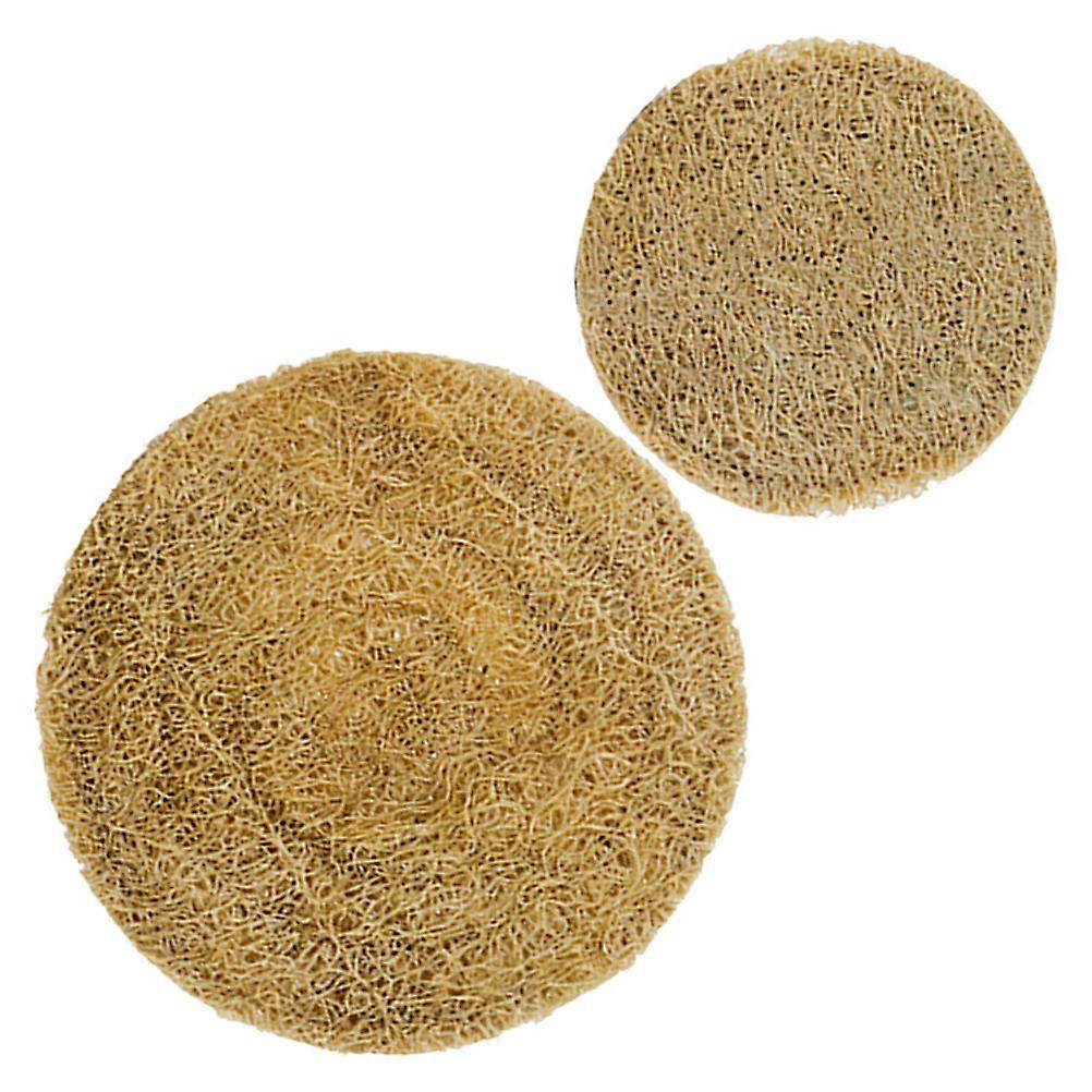 Reusable Decorative Loofah Coasters for Home Use Assorted Color Heat Resistant 2 Pieces