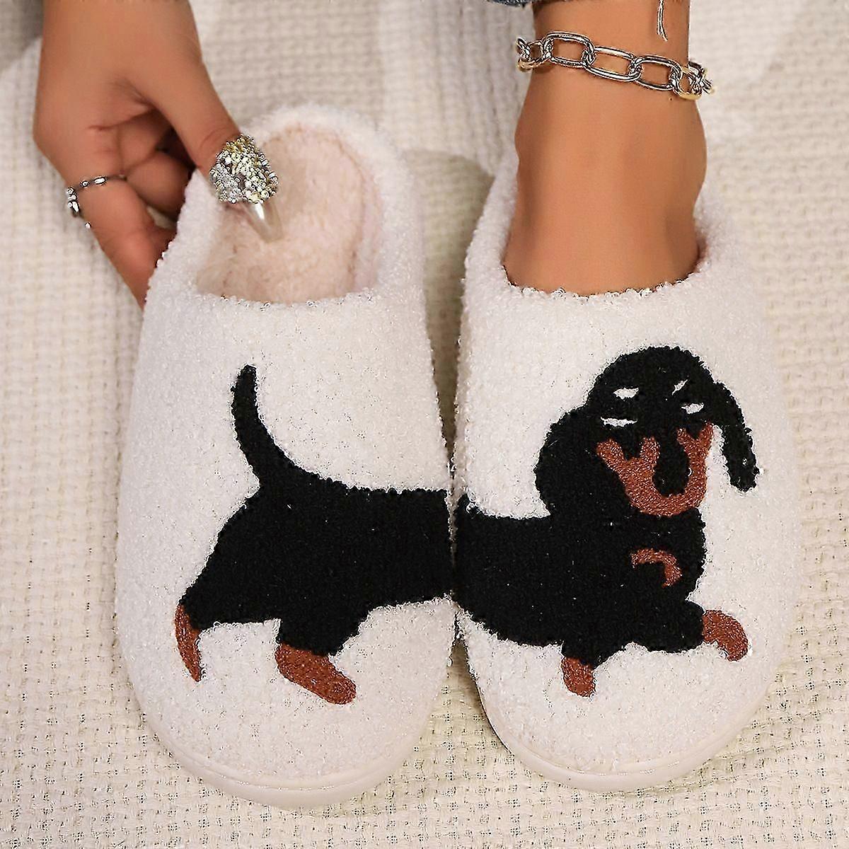 Unisex Plush Winter Slippers for Indoor Home Use - Cozy, Warm & Comfortable _47p