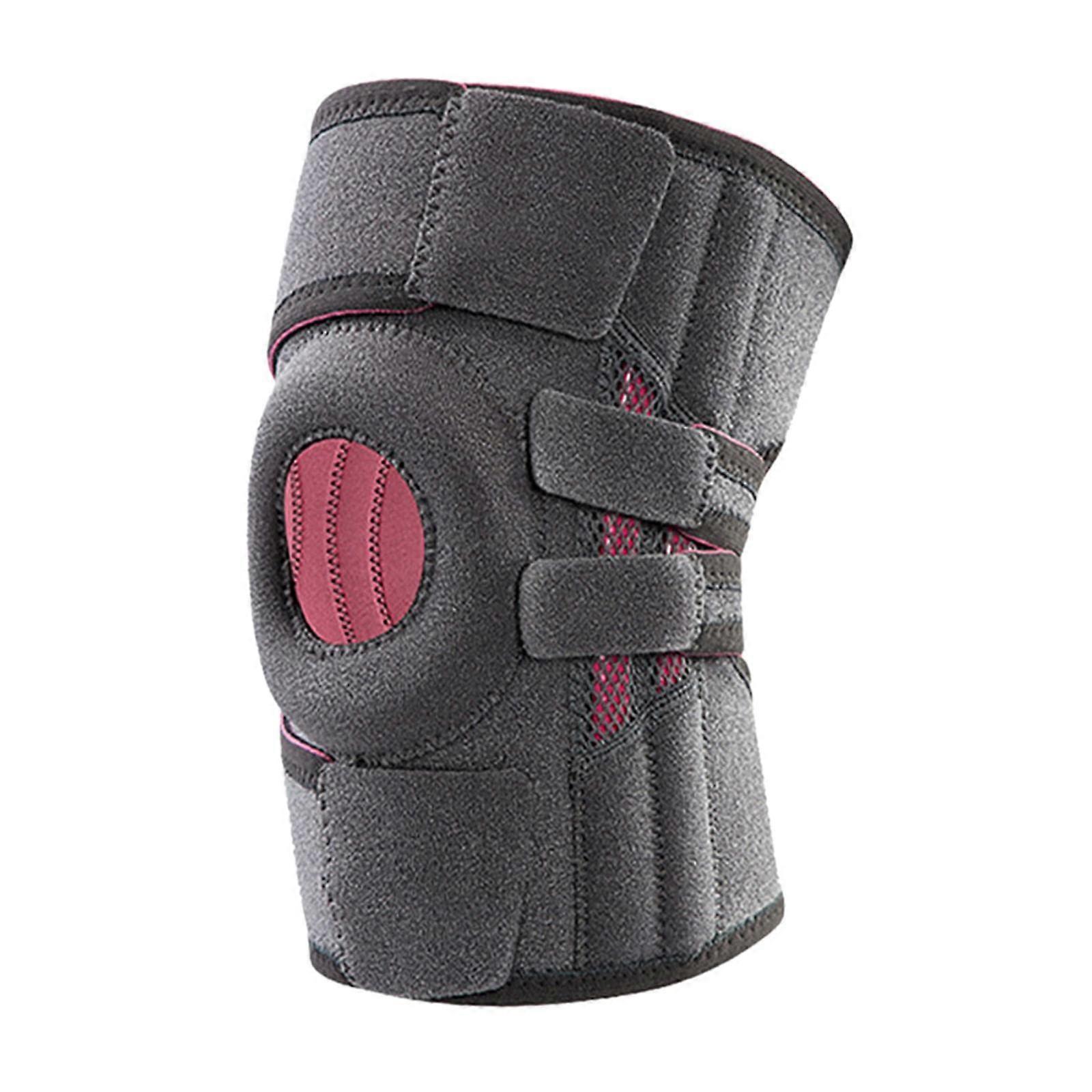 Compression Knee Brace with Adjustable Arthritis Padding, Grey Patella Sleeve for Pain Relief and Support