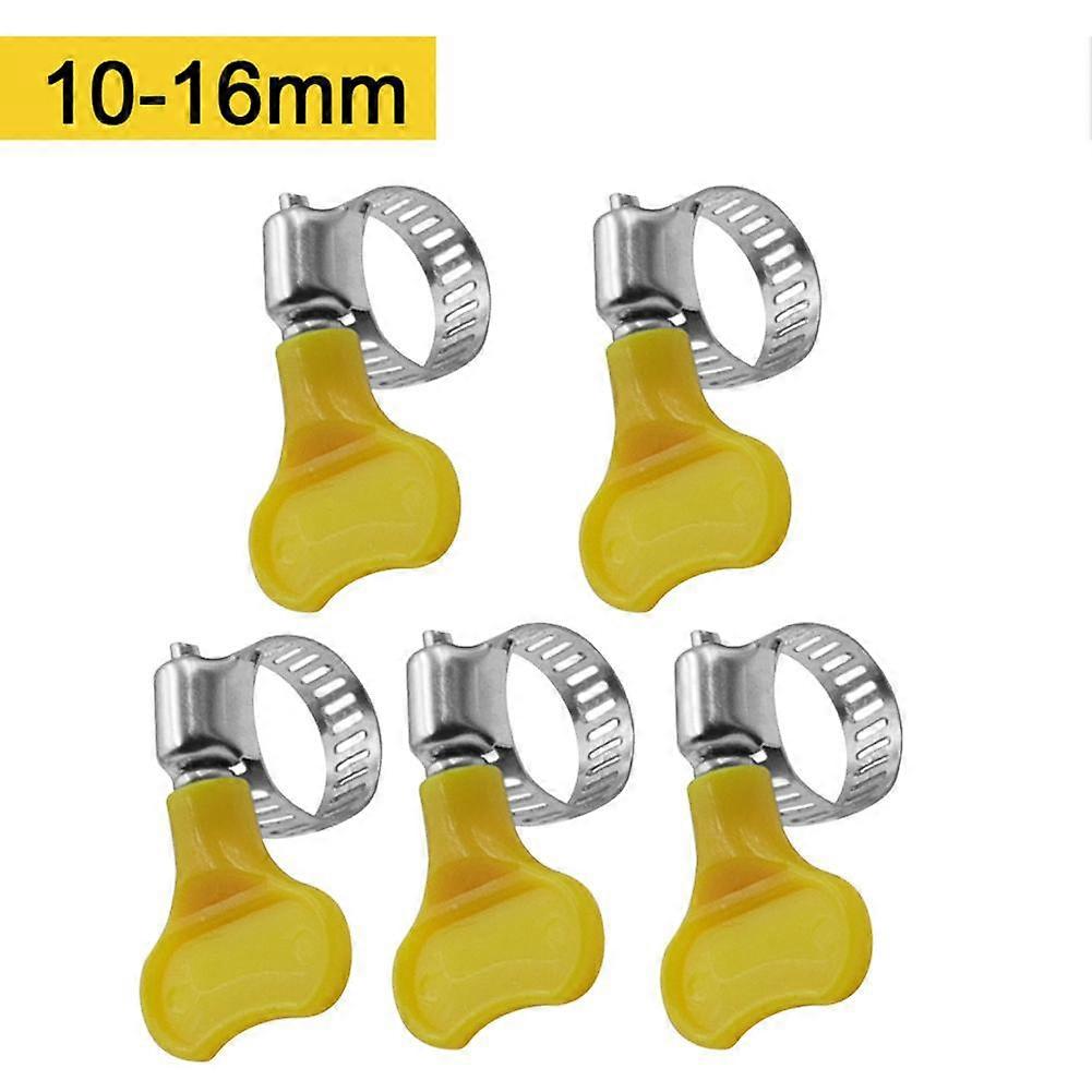 10-38mm Hose Clamp 5pc Adjustable Corrosion-resistant