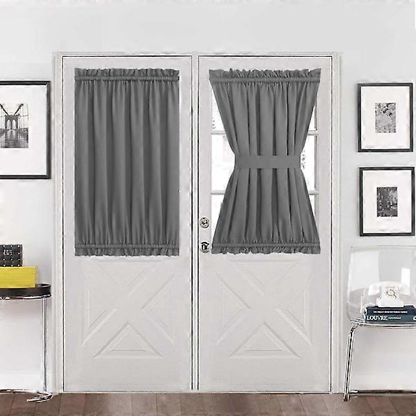 Door/Window Curtains with Rod Pocket Blackout Back Door for Privacy