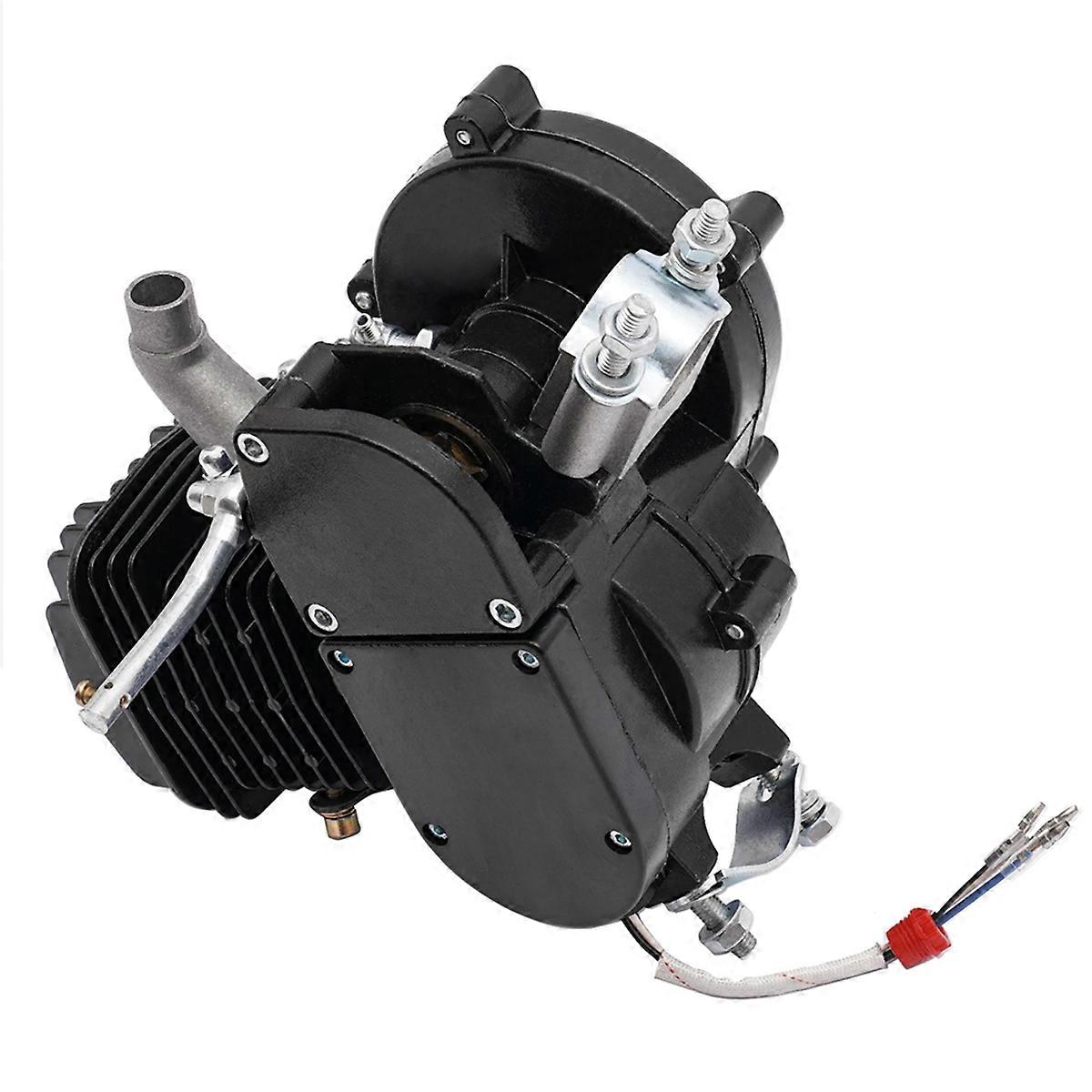 80CC 2-Stroke Bicycle Engine Kit 26inch-28inch Bikes 1.85KW 5500RPM CDI Motor Motorized Bike Conversion Kit Black