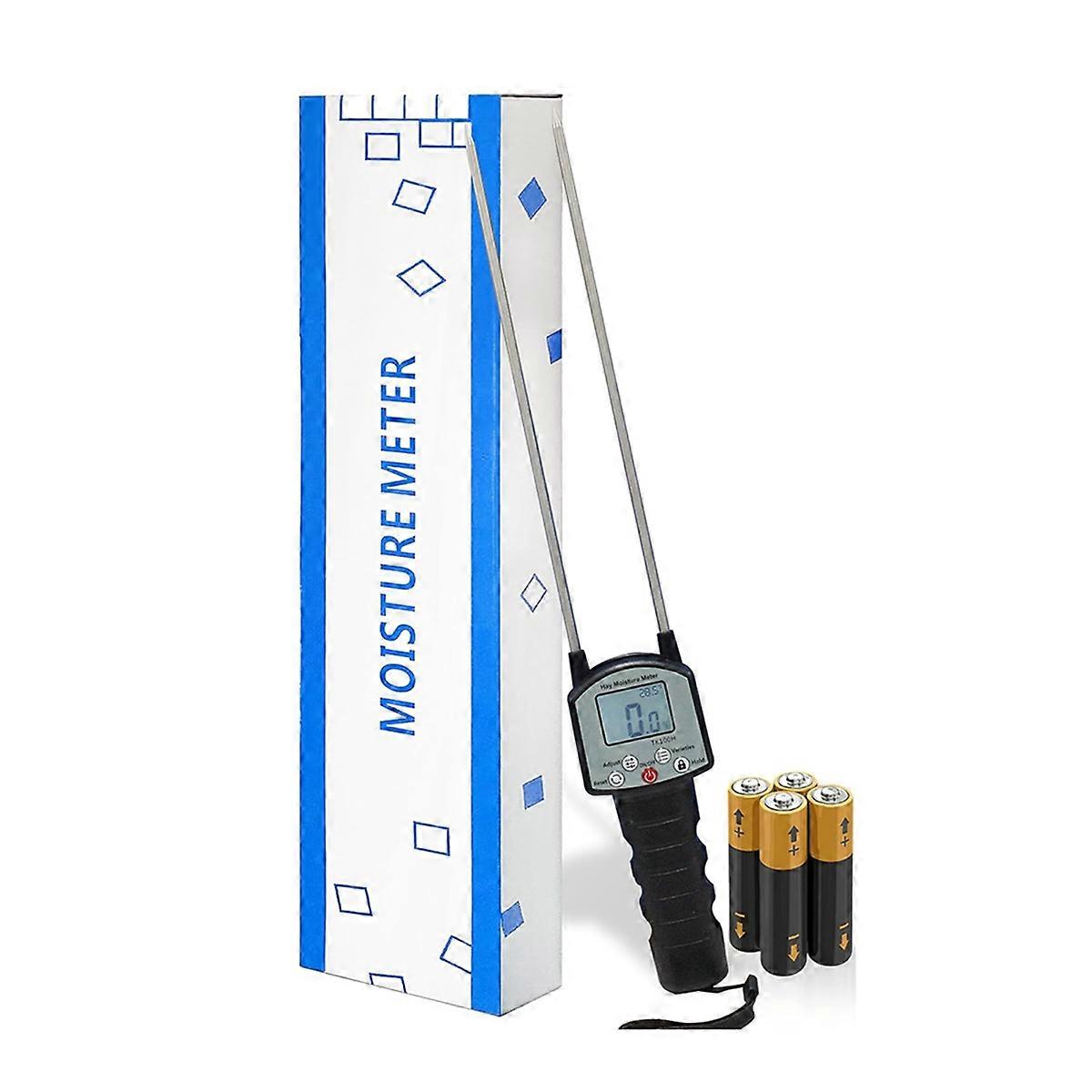 Tester digitale per misuratore di umidità del fieno, sonda di umidità del fieno per un monitoraggio accurato in tempo reale e una qualità ottimale del fieno