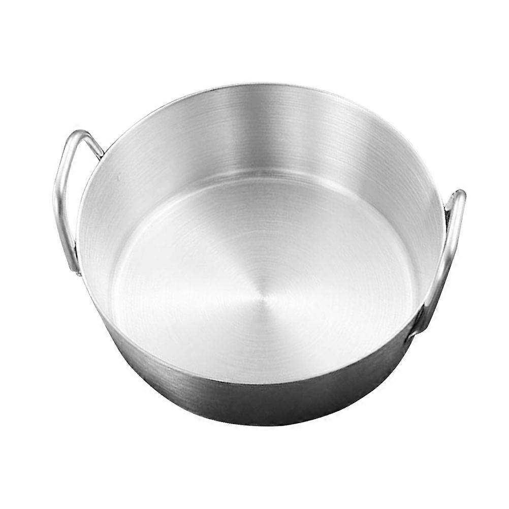 Stainless Steel Dipping Bowls with Double Handles for Home Use Silver Lightweight Portable Miniature Size