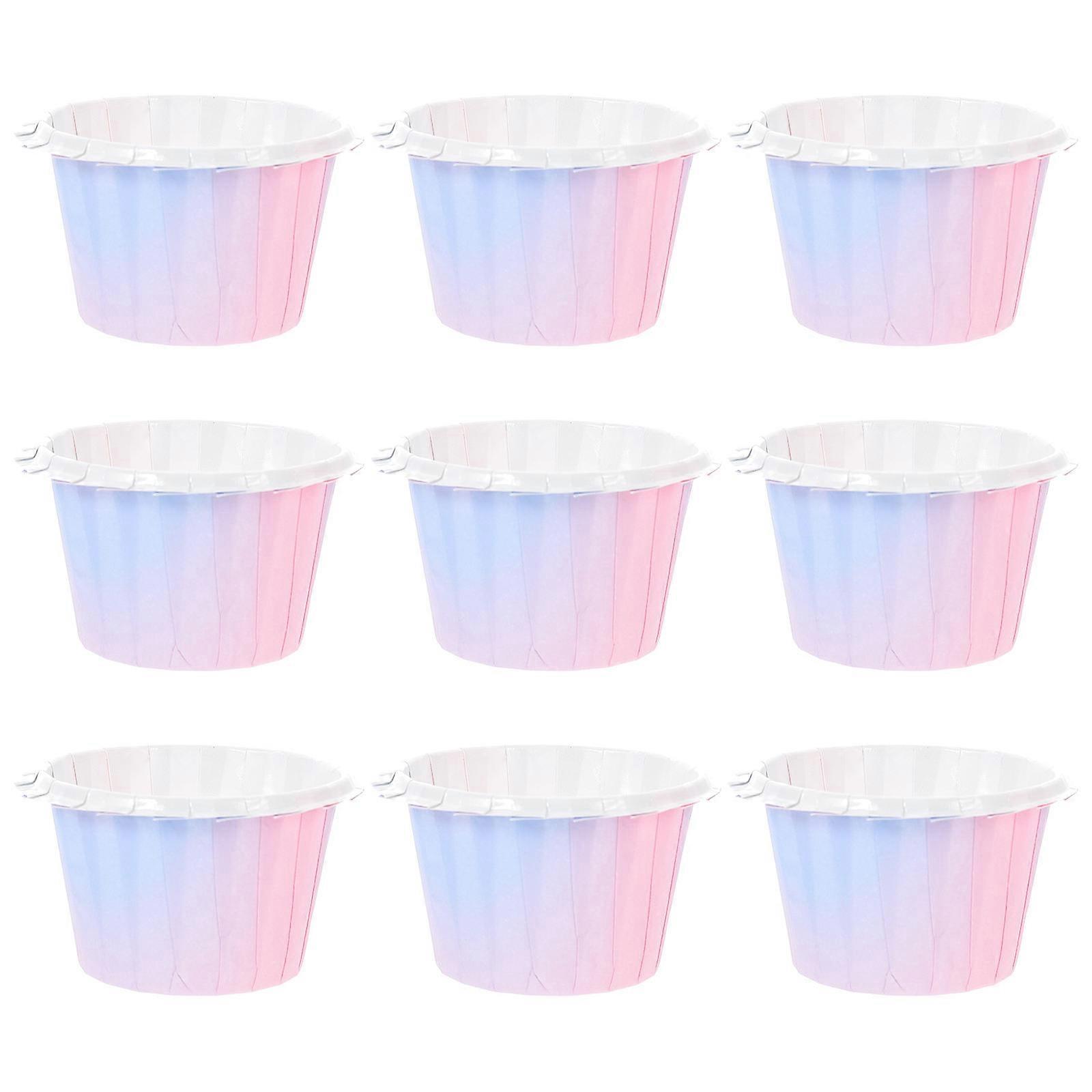 50Pcs Disposable Cake Liners Suitable For Birthdays Weddings And Parties In Assorted Color Fluted Edge Baking Supplies