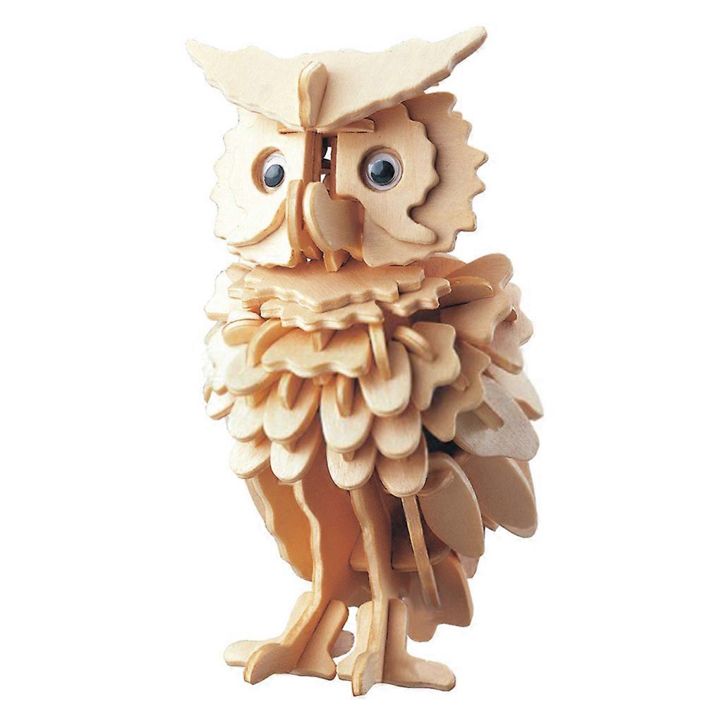 3D Wooden Puzzles for Kids and Adults Beige Educational Toy with Lifelike Appearance and No Glue Needed