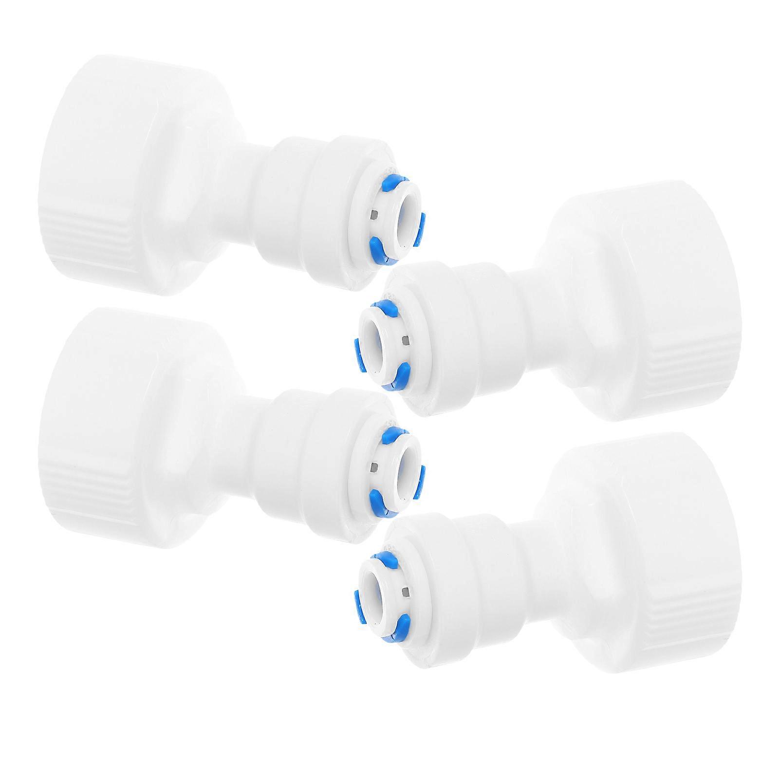 Hose Connector Water Purifier Components Replacement Wide Applications PP Material 1.97X1.30X1.30in 4Pcs