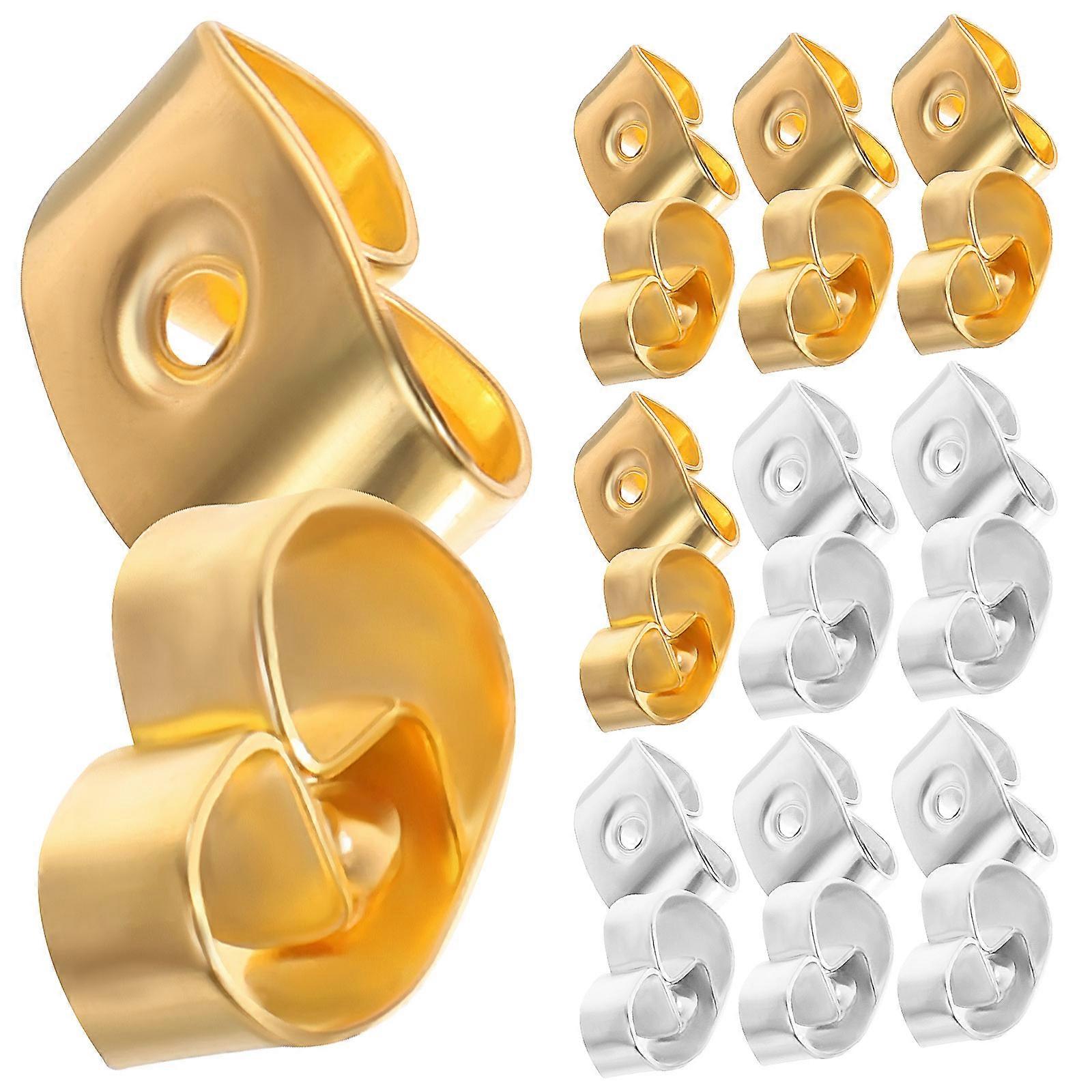 Earring Backs for Hook Earrings Secure Ear Locks Made of Alloy Assorted Color Fits Most Standard Size