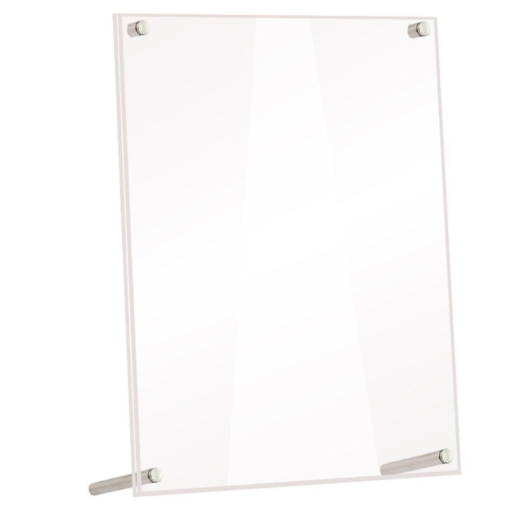 Acrylic and Metal Photo Frame Set and Scratch Resistant for Desk Decor Transparent 1 Set