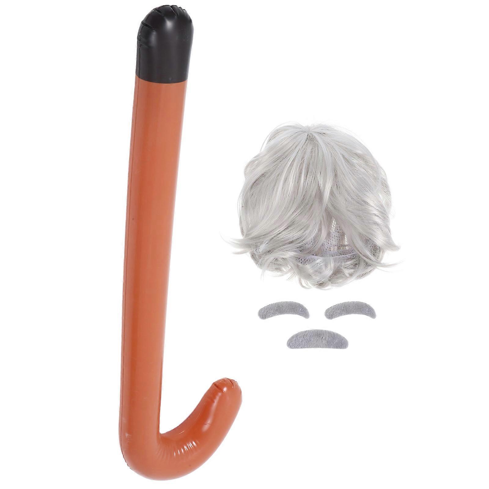 Costume Transformation Cosplay Kit Old Gentleman Halloween Cosplay Accessory Set 1Set