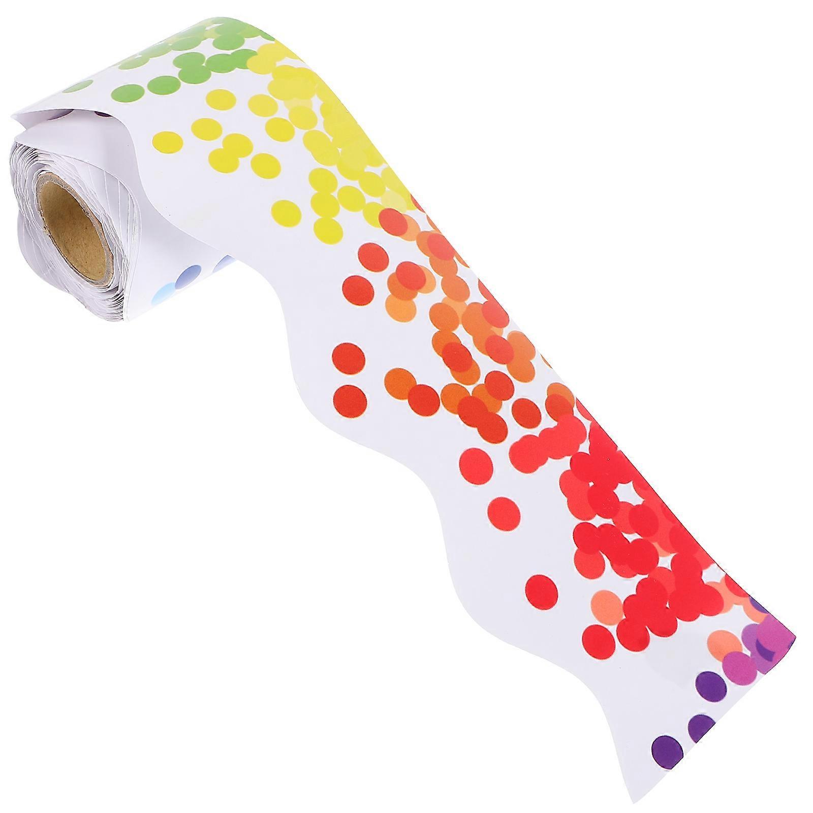 Multi Colored Bulletin Board Borders for Classroom Decor Paper Trim 2.5 Inch x 50 Feet