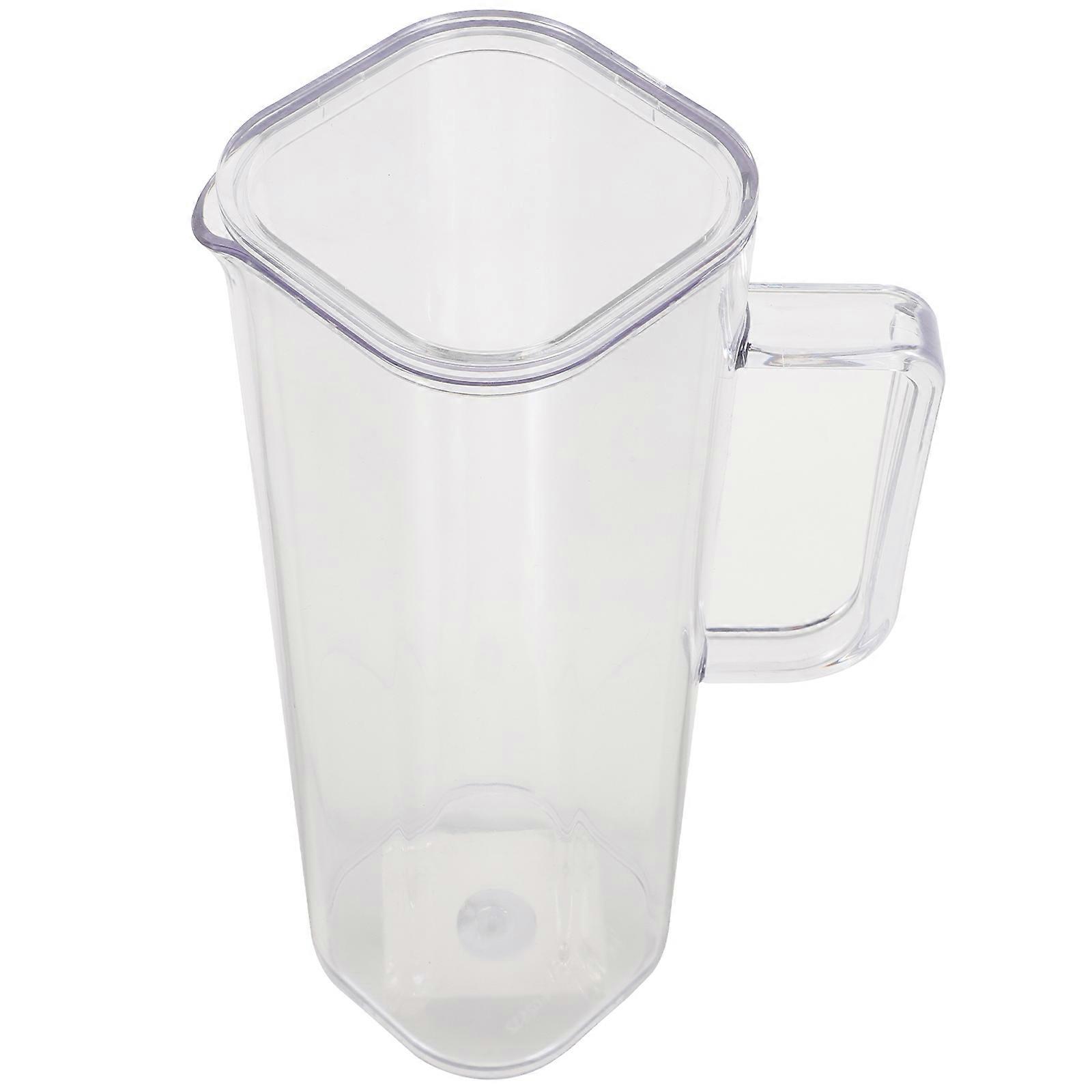 Large Capacity Acrylic Water Pitcher with Ergonomic Handle for Family and Party Use Transparent 7.08 Inches