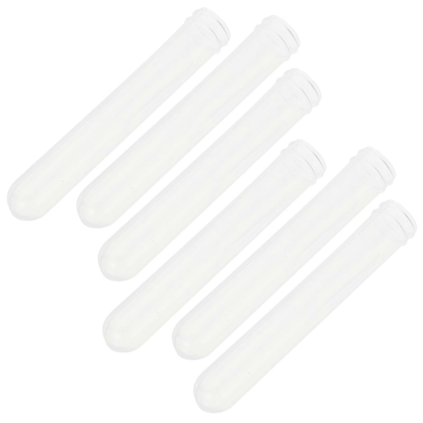 Transparent Plastic Test Tubes for Storage Use Lightweight Durable Suitable for Travel 500pcs