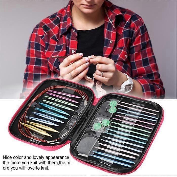 Dilwe --Interchangeable Aluminum Circular Knitting Needle Sets- LAT