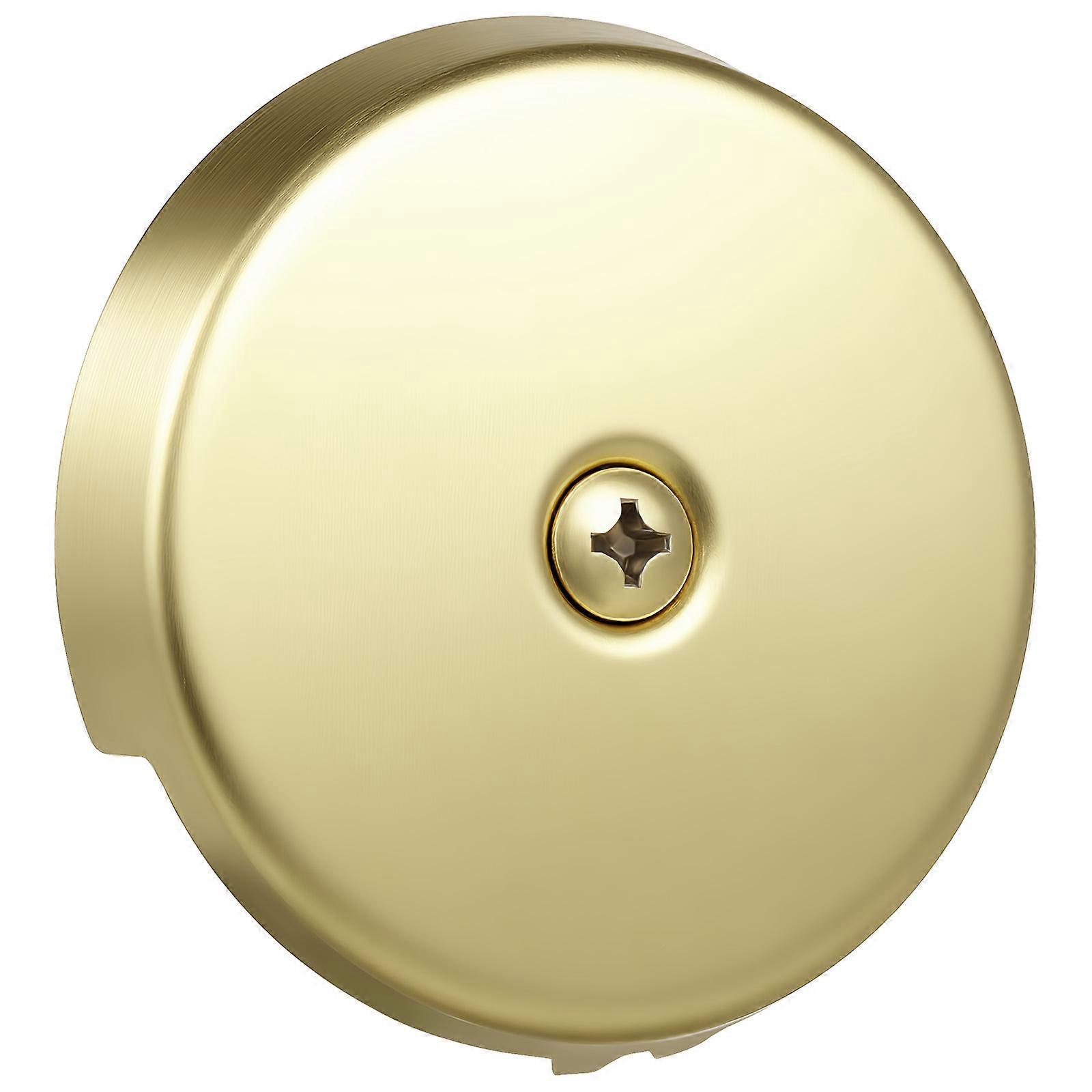 Stainless Steel Tub Overflow Cover Durable Faceplate Easy Installation Compatible with Most Bathtubs Essential Bathroom Gasket