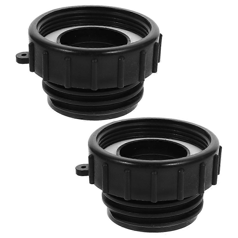 2Pcs IBC Tote Fittings including IBC Tote Tank Adapter Valve and Hose Adapter Connector for Garden Hose Water Tank Compatibility