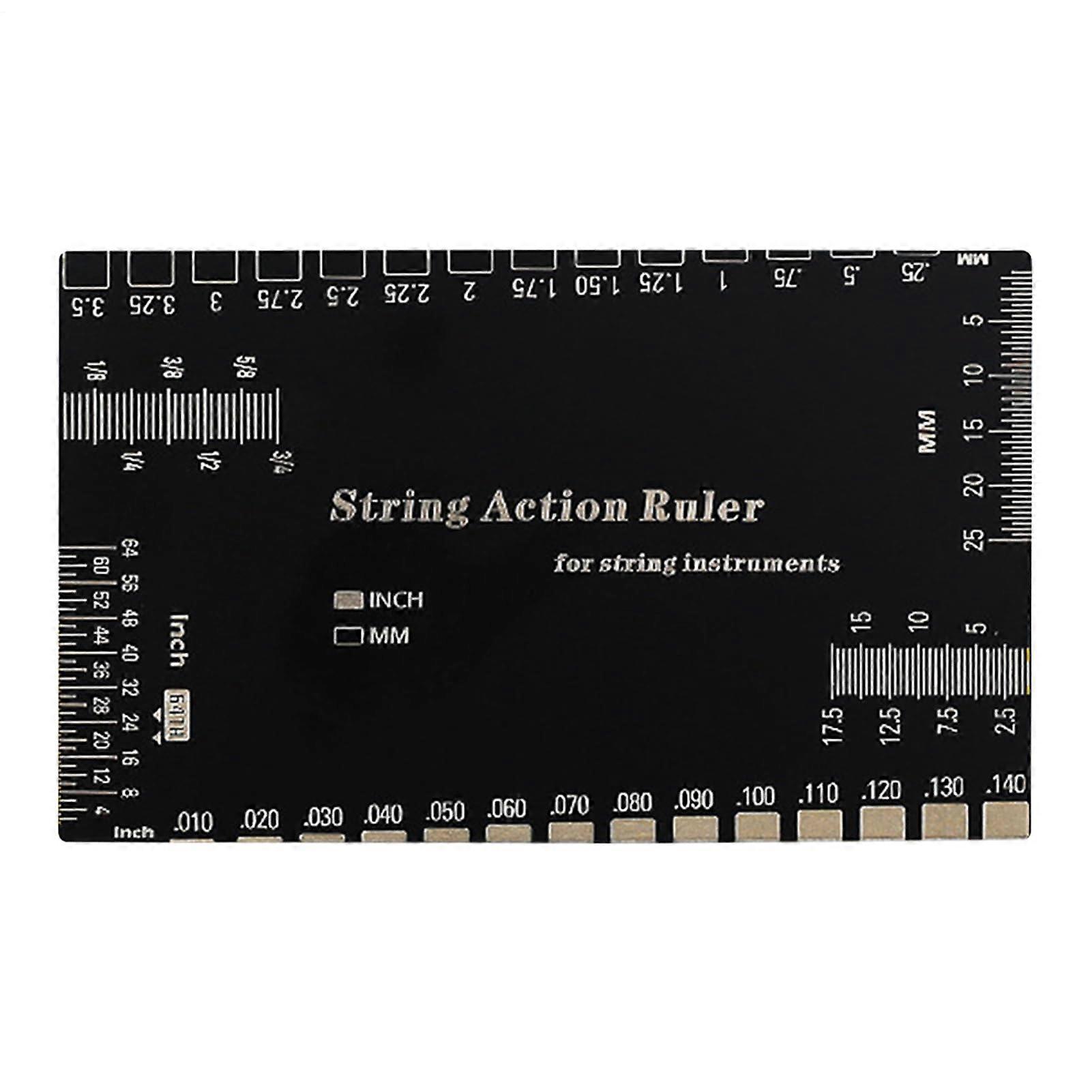 String action gauge for guitar  Stainless steel string height – fast and precise banjo ruler (145/200)